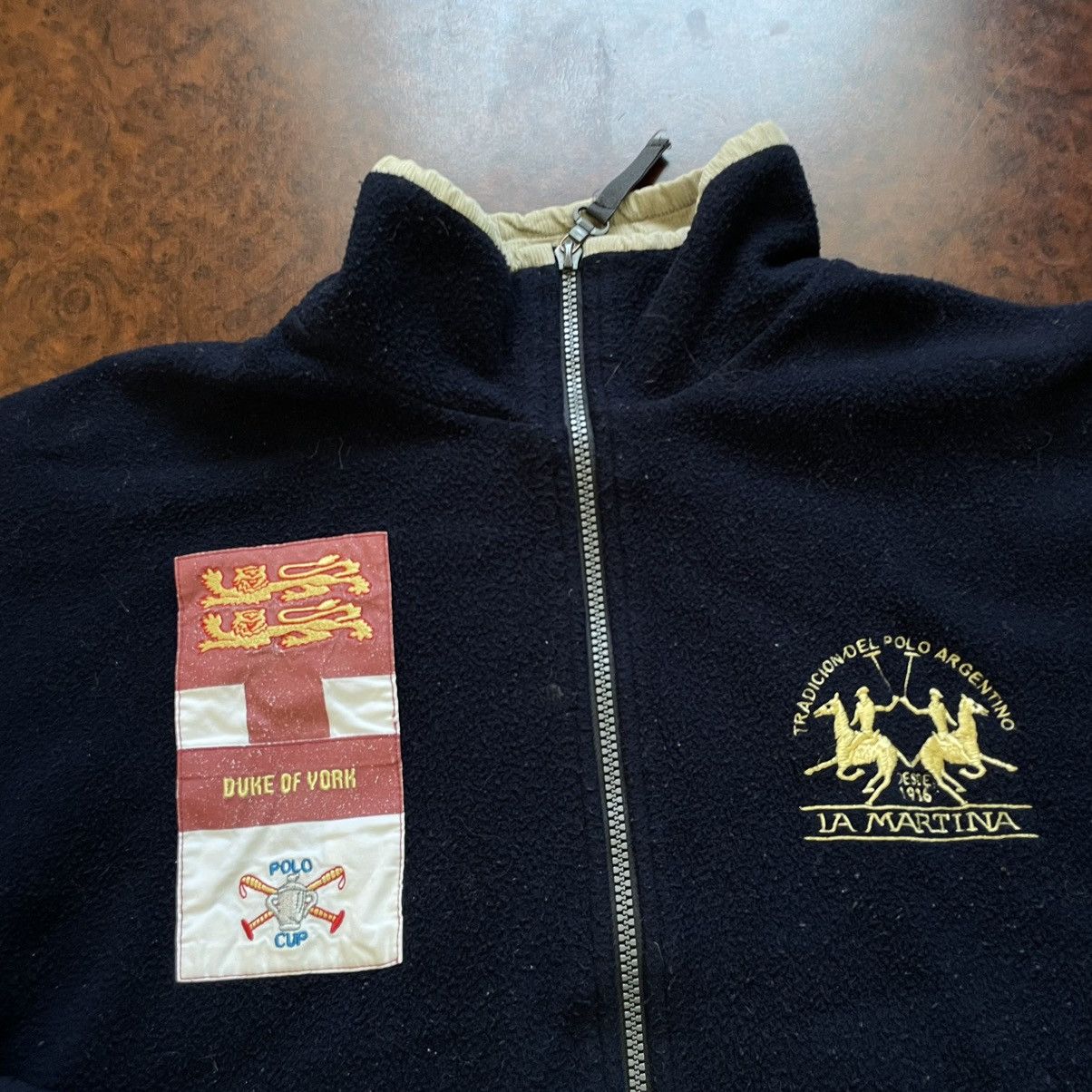 La Martina × Vintage ENGLAND POLO LA MARTINA FLEECE JACKET London Rugby SHERPA Size US L / EU 52-54 / 3 - 3 Thumbnail