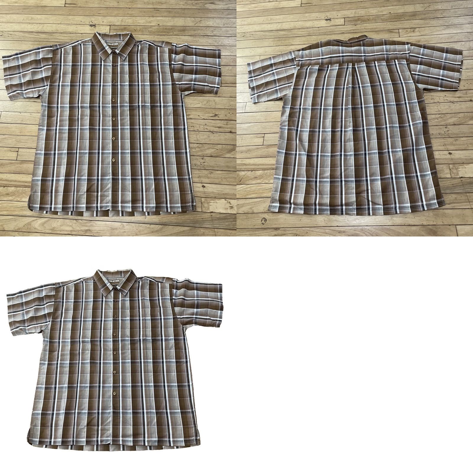 Vintage VINTAGE Evolution in Design Button Shirt Men 2XL Brown Western Plaid 70s 90s XXL 54" Short Sleeve Button-Up Collared Mens Size US XXL / EU 58 / 5 - 10 Thumbnail
