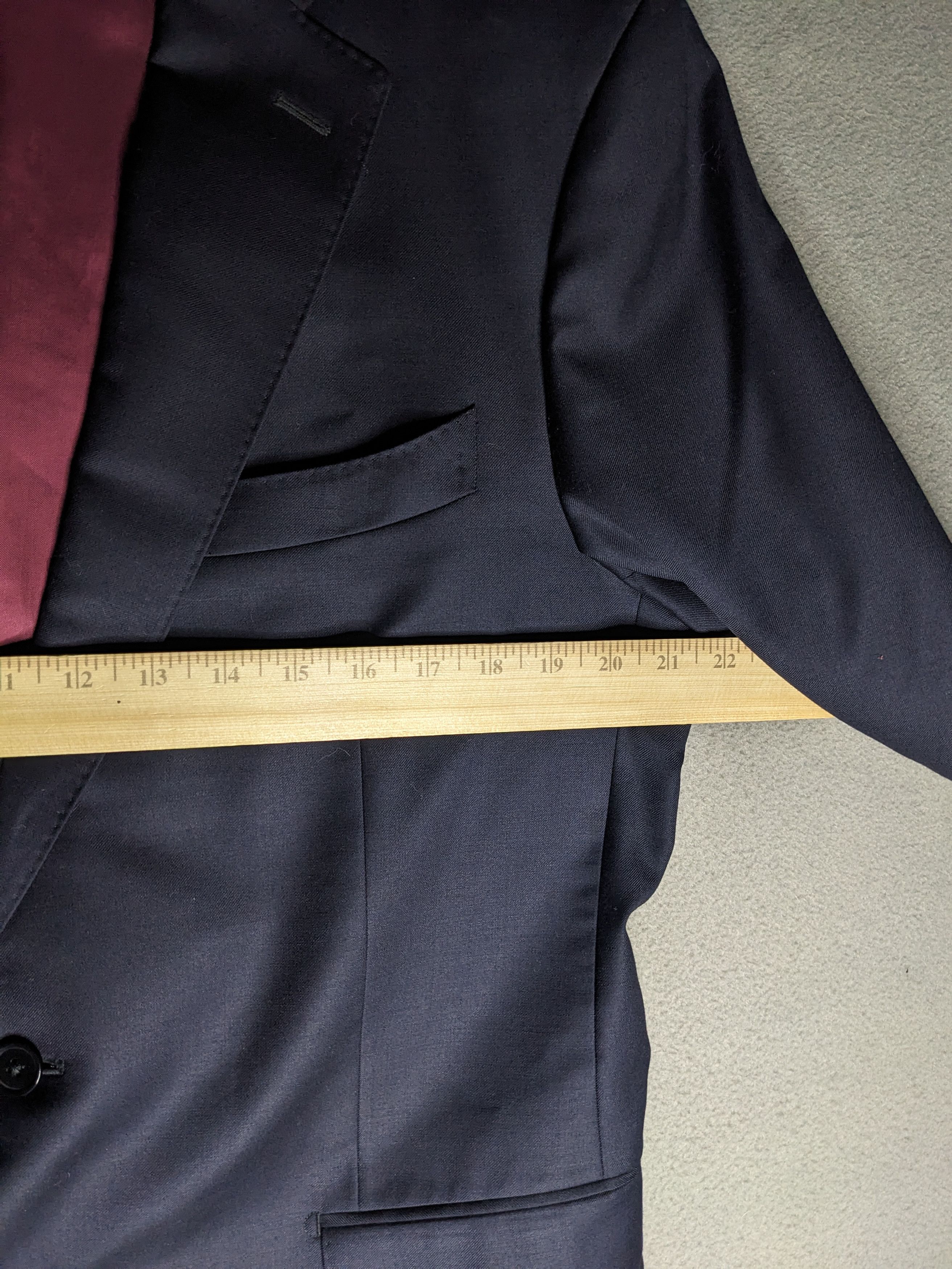 Spier & Mackay Spier MacKay Blazer Mens 42R Midnight Navy Wool Suit Jacket Size 42R - 10 Thumbnail
