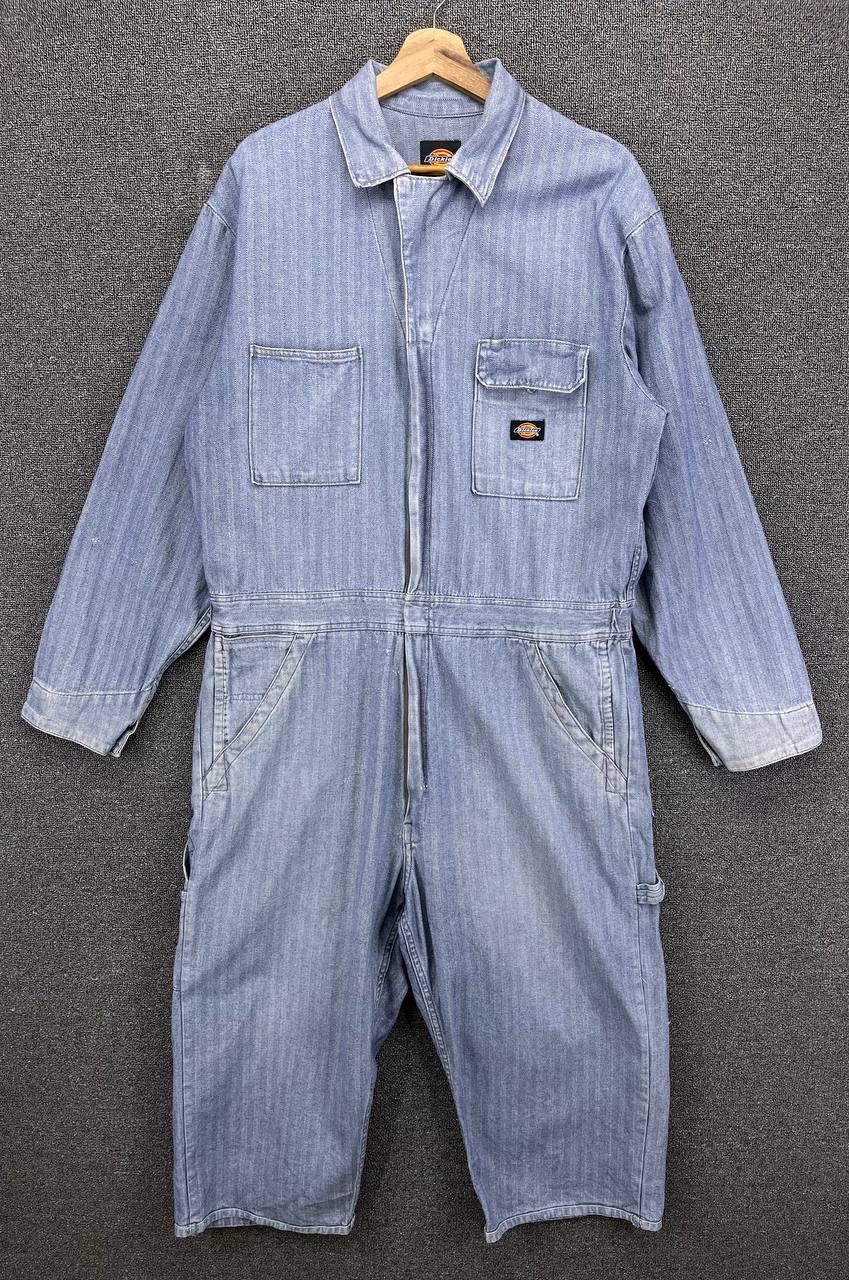 Dickies Vintage Dickies Rare Denim Overalls Jumpsuit Size US 39 - 1 Thumbnail