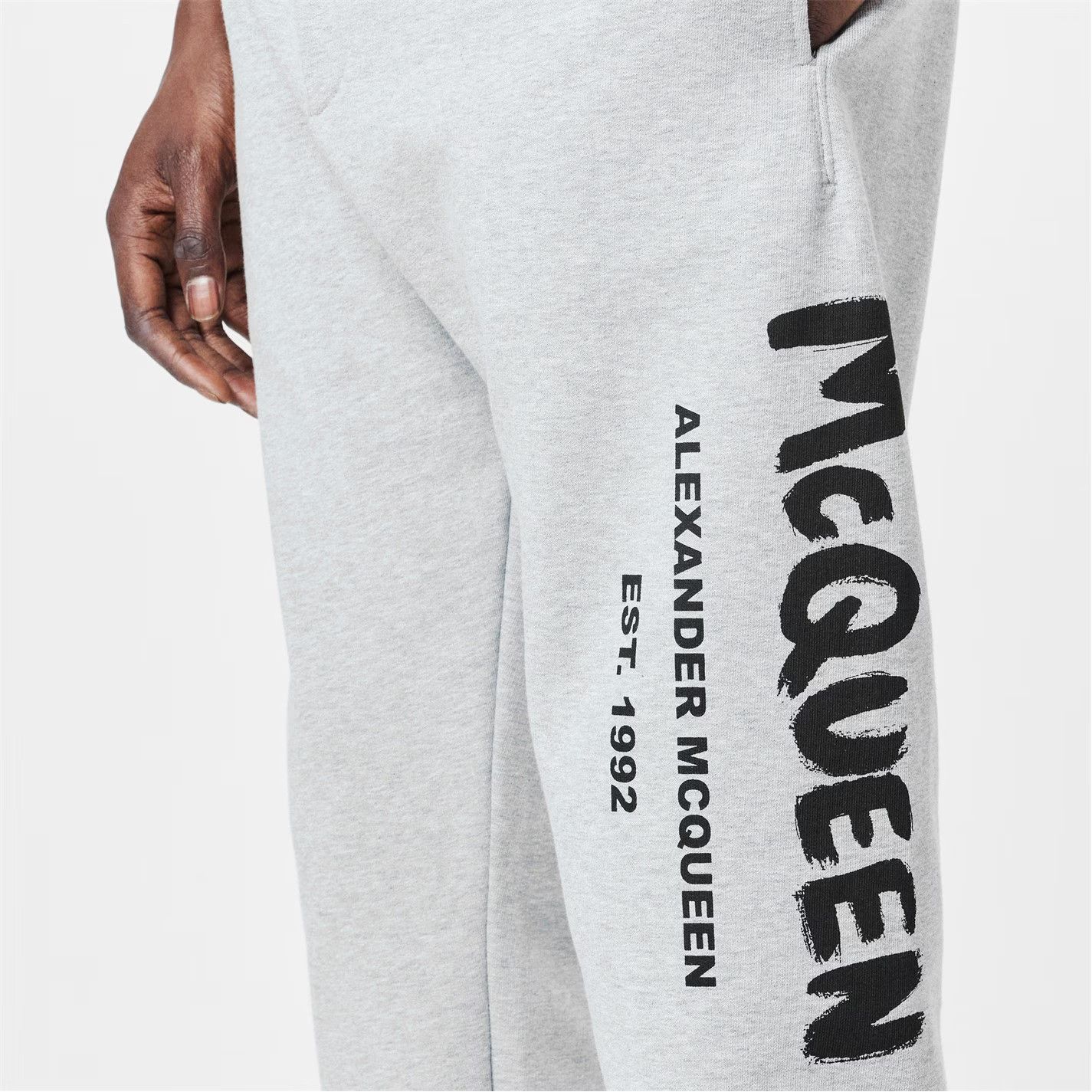 Alexander McQueen o1g2r1mq0326 Graffiti Sweatpants & Joggers in Grey Size US 34 / EU 50 - 5 Thumbnail