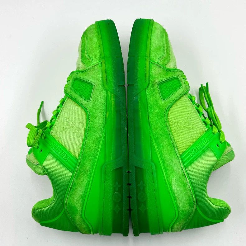 Louis Vuitton Louis Vuitton Trainer Jeans Fluorescent Green Board Shoes Size US 7 / EU 40 - 9 Thumbnail