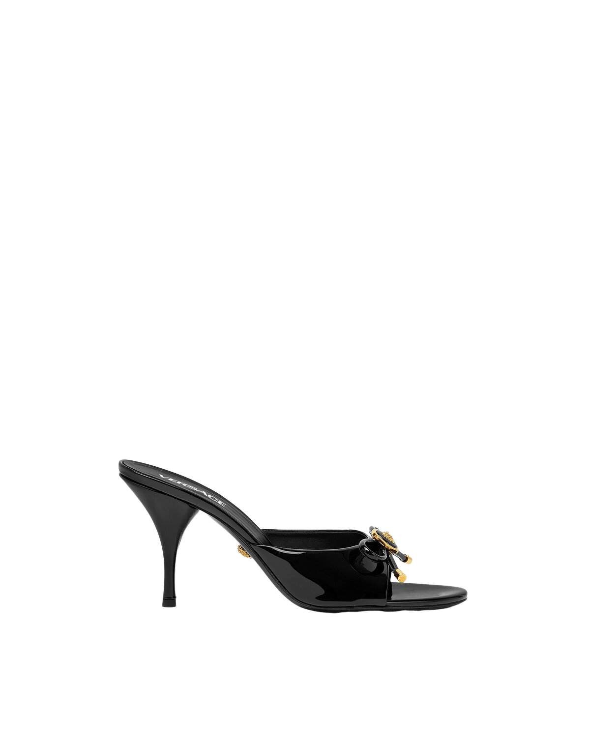 Versace VERSACE Opera Bow Black/Gold 85mm Mules New Authentic Size US 9.5 / IT 39.5 - 1 Thumbnail