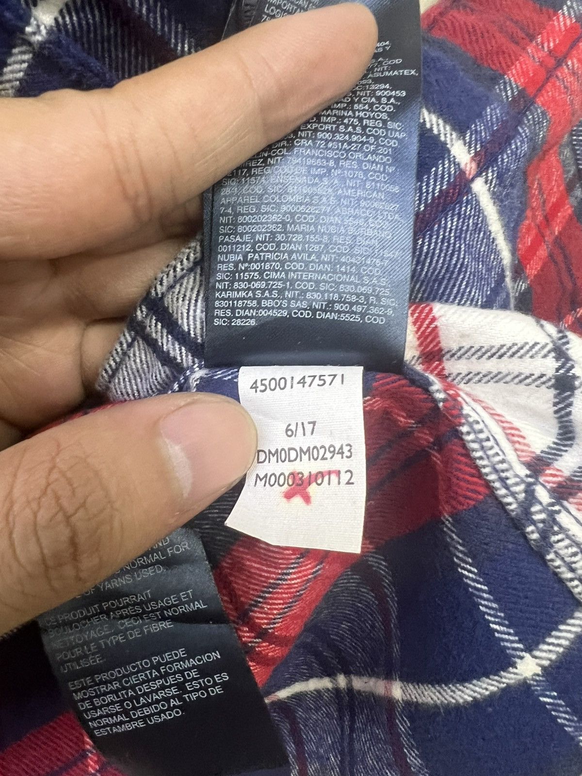 Flannel Tommy Hilfiger Denim Plaid Flannel Shirt – Relaxed Fit Size US M / EU 48-50 / 2 - 6 Thumbnail