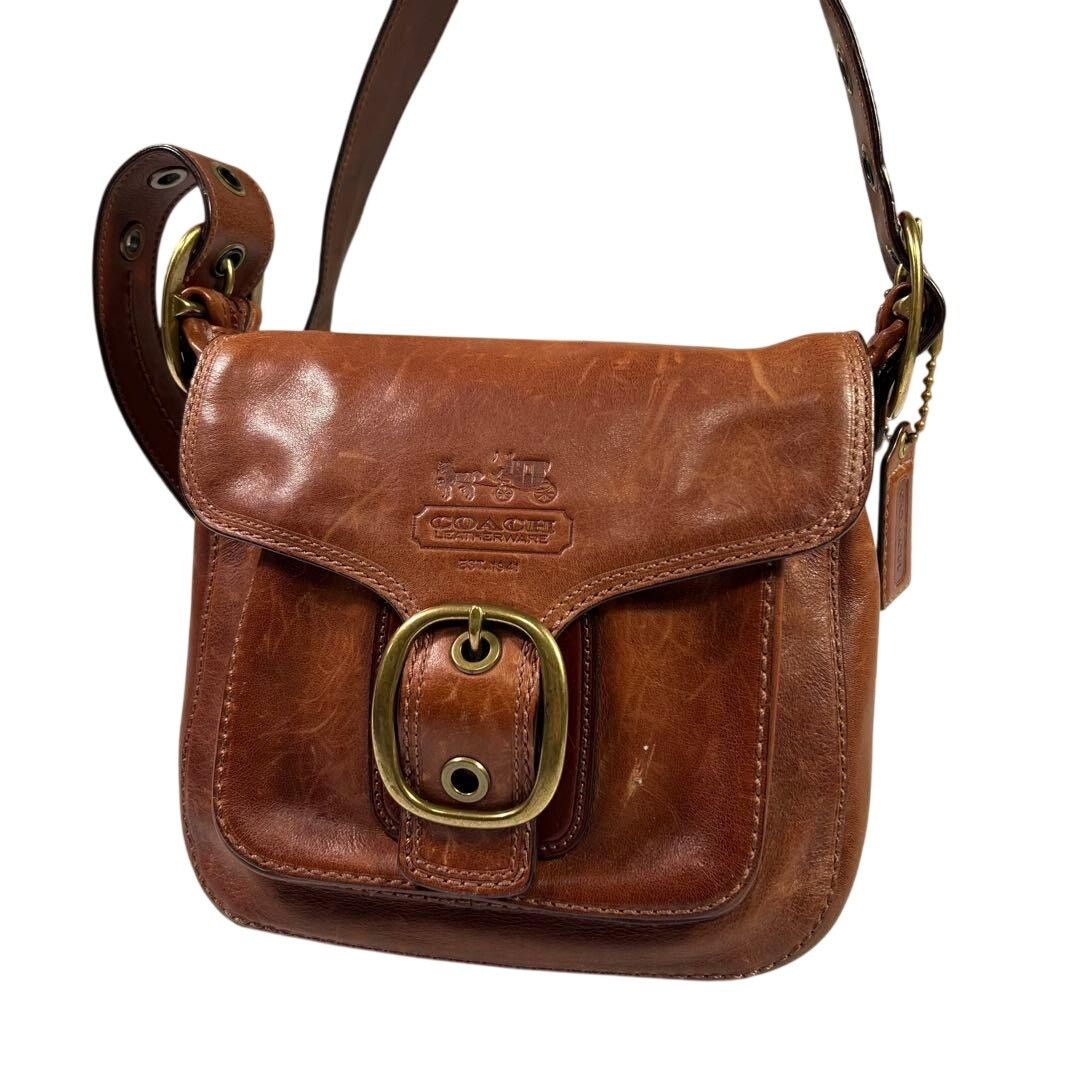 Coach Vintage Coach Soho Bleecker Buckle Crossbody Brown Leather
