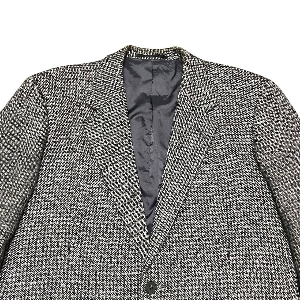 Yves Saint Laurent Vintage YSL Yves Saint Laurent Houndstooth Wool Blazer Size US M / EU 48-50 / 2 - 2 Thumbnail