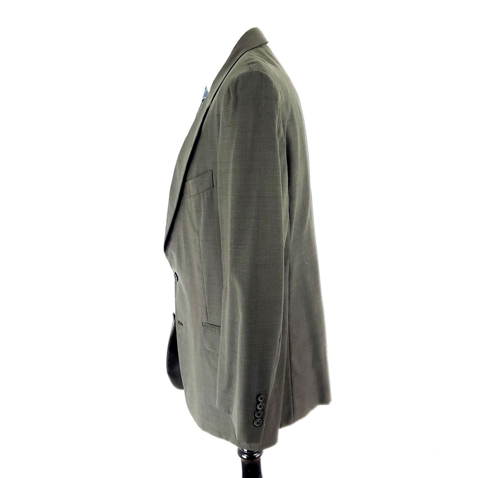 Hickey Freeman Hickey Freeman Wool Boardroom 2 Button Blazer 40R Green Glen Size 40R - 4 Thumbnail