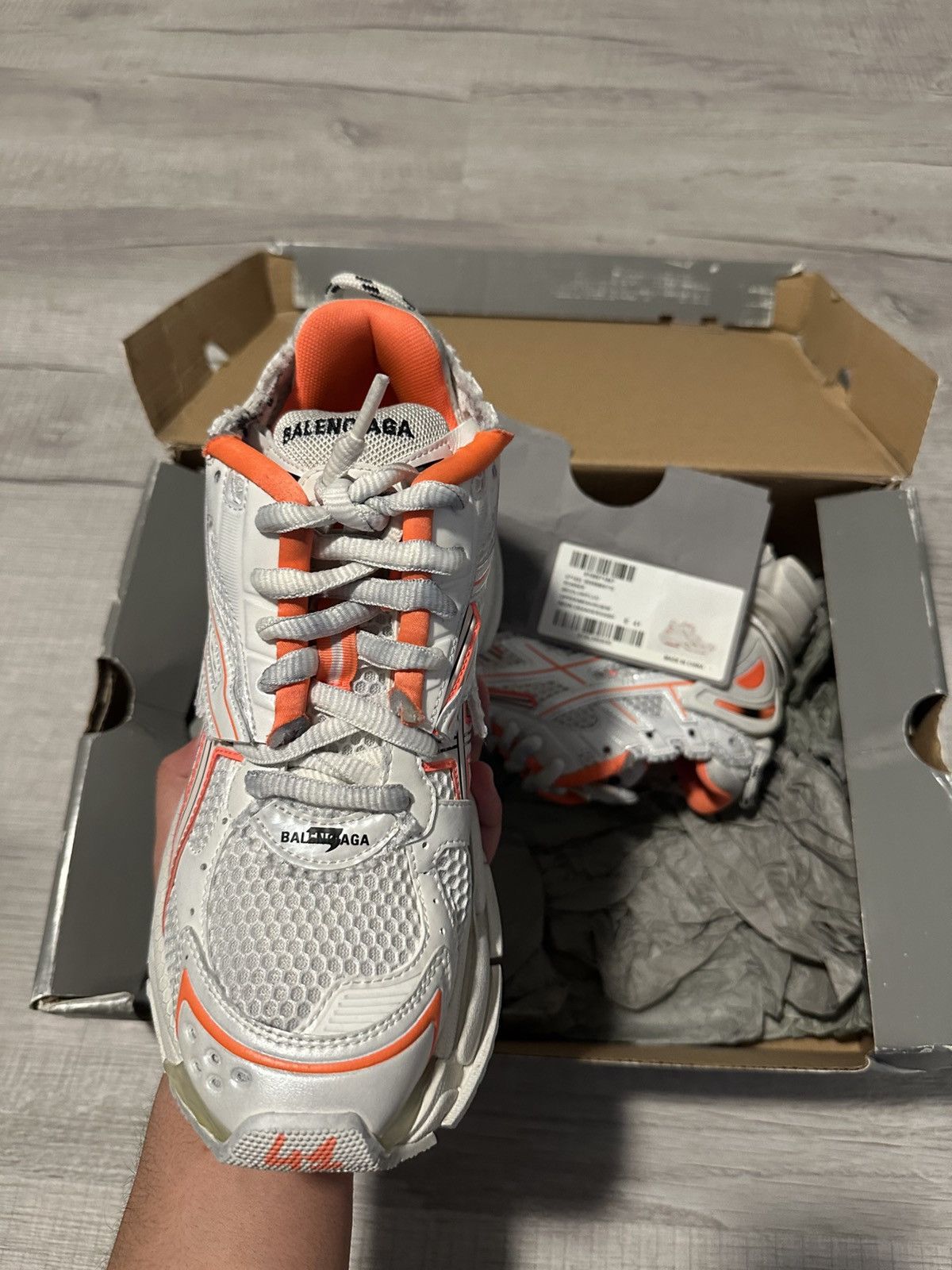 Balenciaga Balenciaga Runner Orange/White Size US 8 / EU 41 - 2 Thumbnail