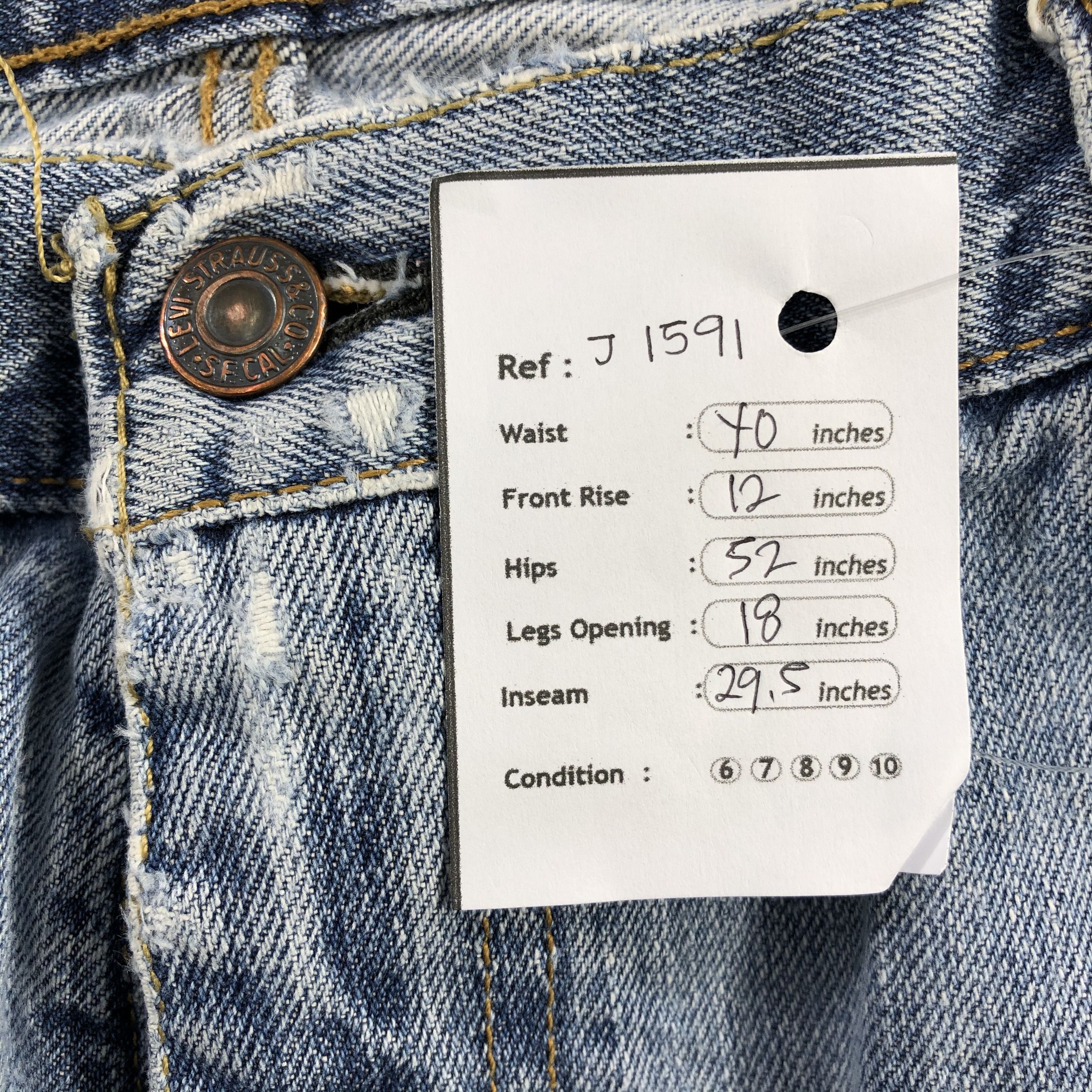 Levi's Vintage Light Wash Levis 569 Jeans-J1591 Size US 40 / EU 56 - 17 Thumbnail