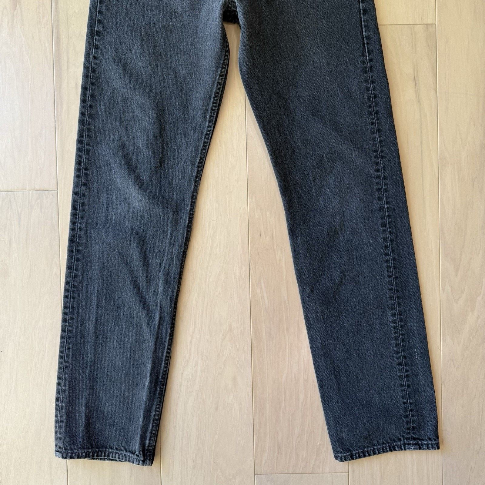 Levi's × Vintage Vintage Levis 501 Jeans 32 Black Made In USA 90s Straight Size US 32 / EU 48 - 4 Thumbnail