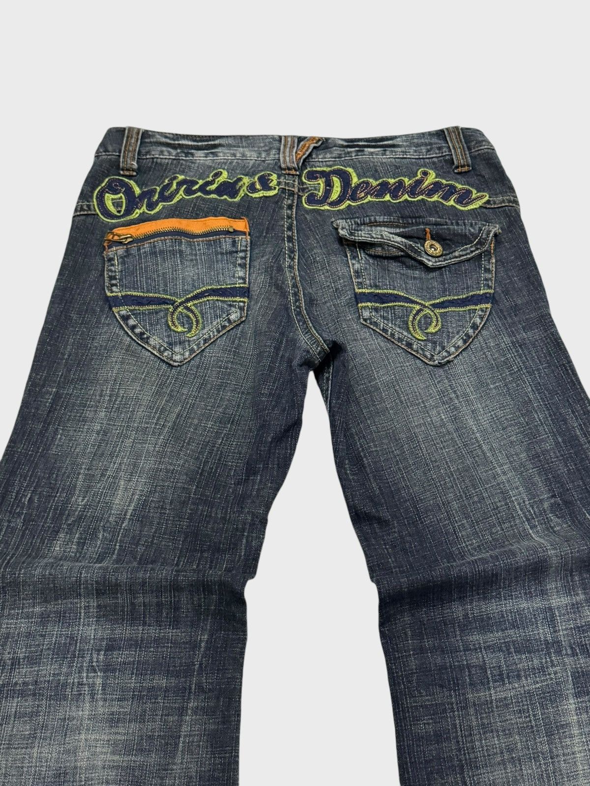 Hysteric Glamour × Le Grande Bleu (L.G.B.) × Vintage FLARE ORIRIN DENIM EMBROIDERY BOOT CUT DENIM Size US 31 - 9 Thumbnail