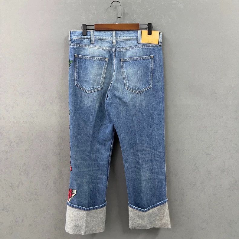 Gucci Gucci Floral embroidered fisherman's trousers Size US 32 / EU 48 - 2 Thumbnail