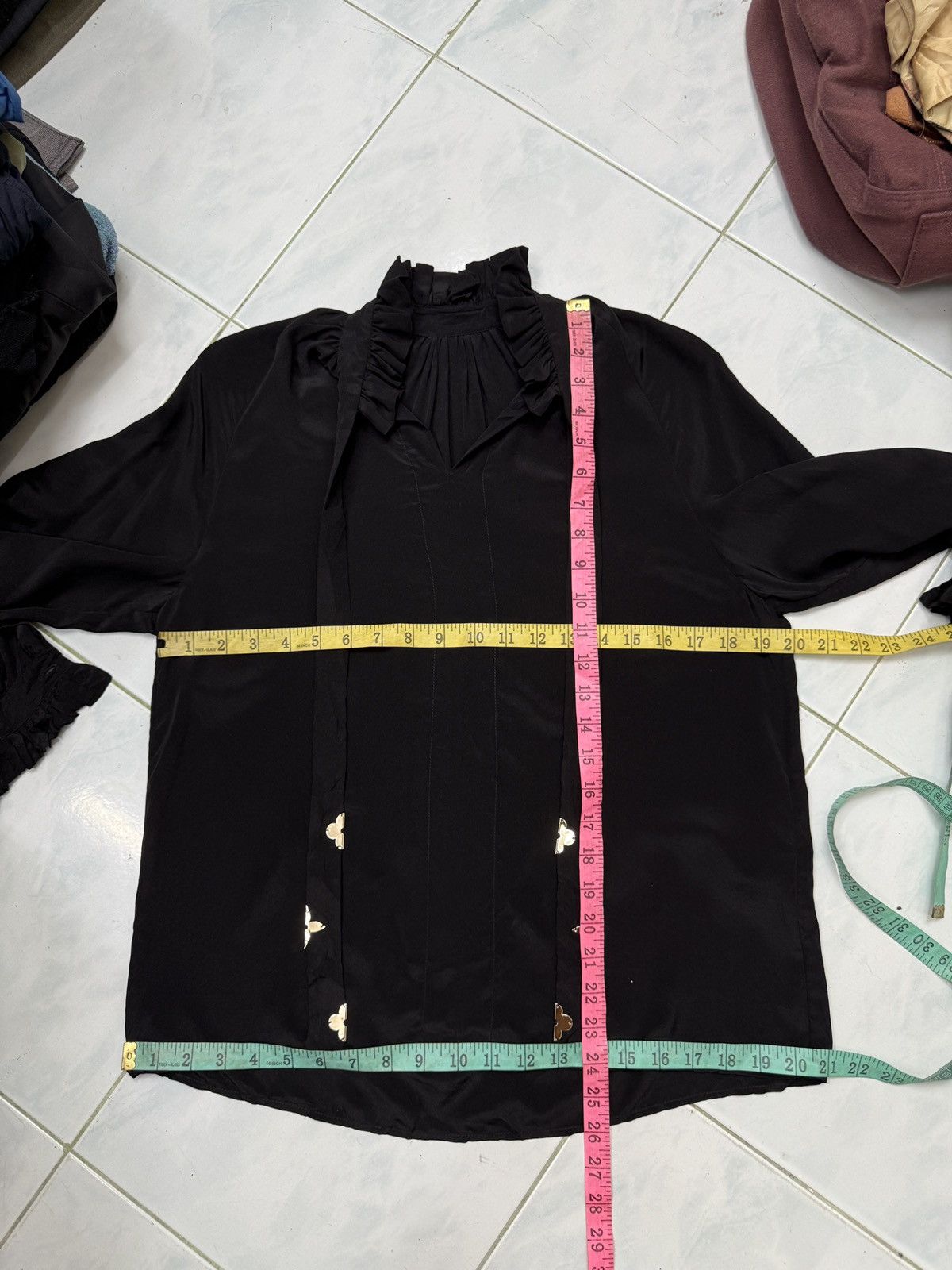 Louis Vuitton 🔥🔥🔥ARCHIVE LOUIS VUITTON BLOUSE Size XS / US 0-2 / IT 36-38 - 14 Thumbnail