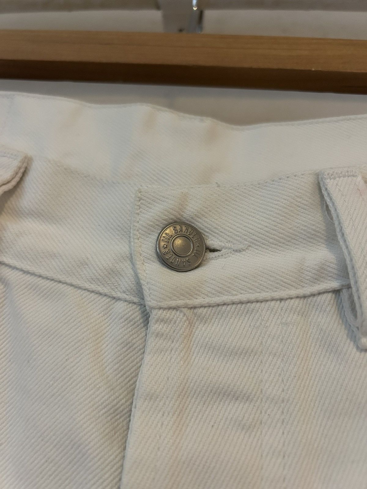 Jil Sander Jil Sander White Denim Jeans - Size 33 Size US 33 - 9 Thumbnail