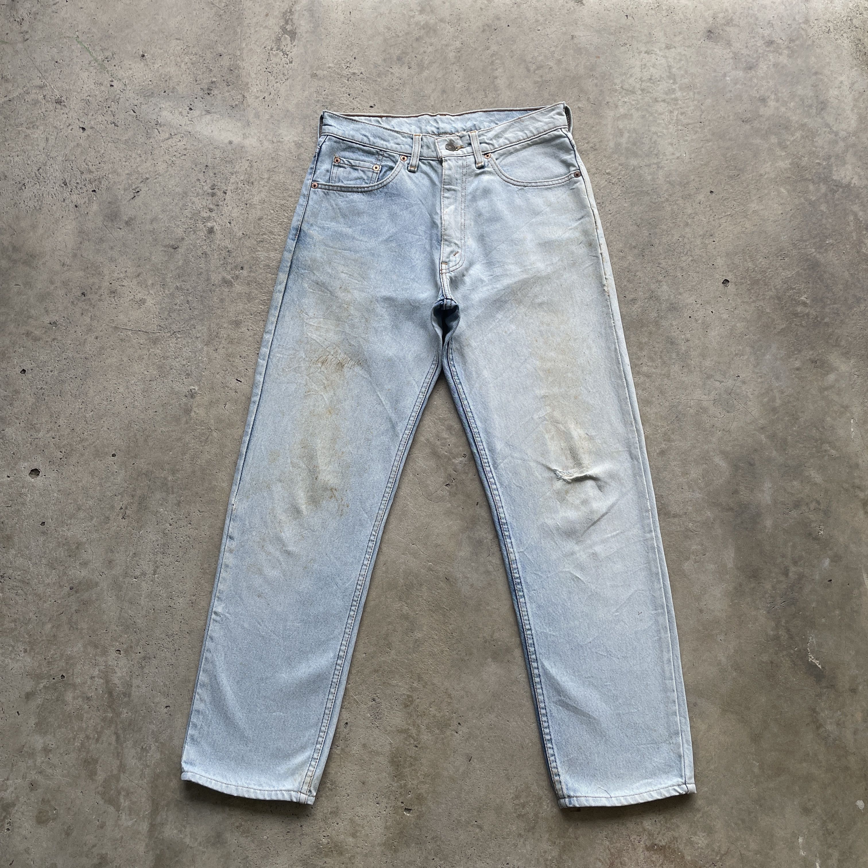 Levi's × Levi's Vintage Clothing VINTAGE LEVI’S JEANS MUD FADED LIGHTWASH DENIM PANTS W29 Size US 29 - 2 Thumbnail