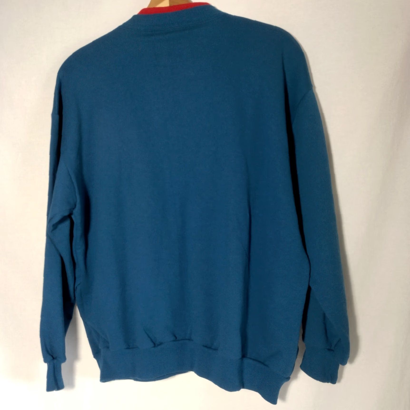 Vintage VINTAGE Morning Sun Sweatshirt Cardigan Petite PL Blue Cardinal Bird Activewear Womens Size L / US 10 / IT 46 - 3 Thumbnail