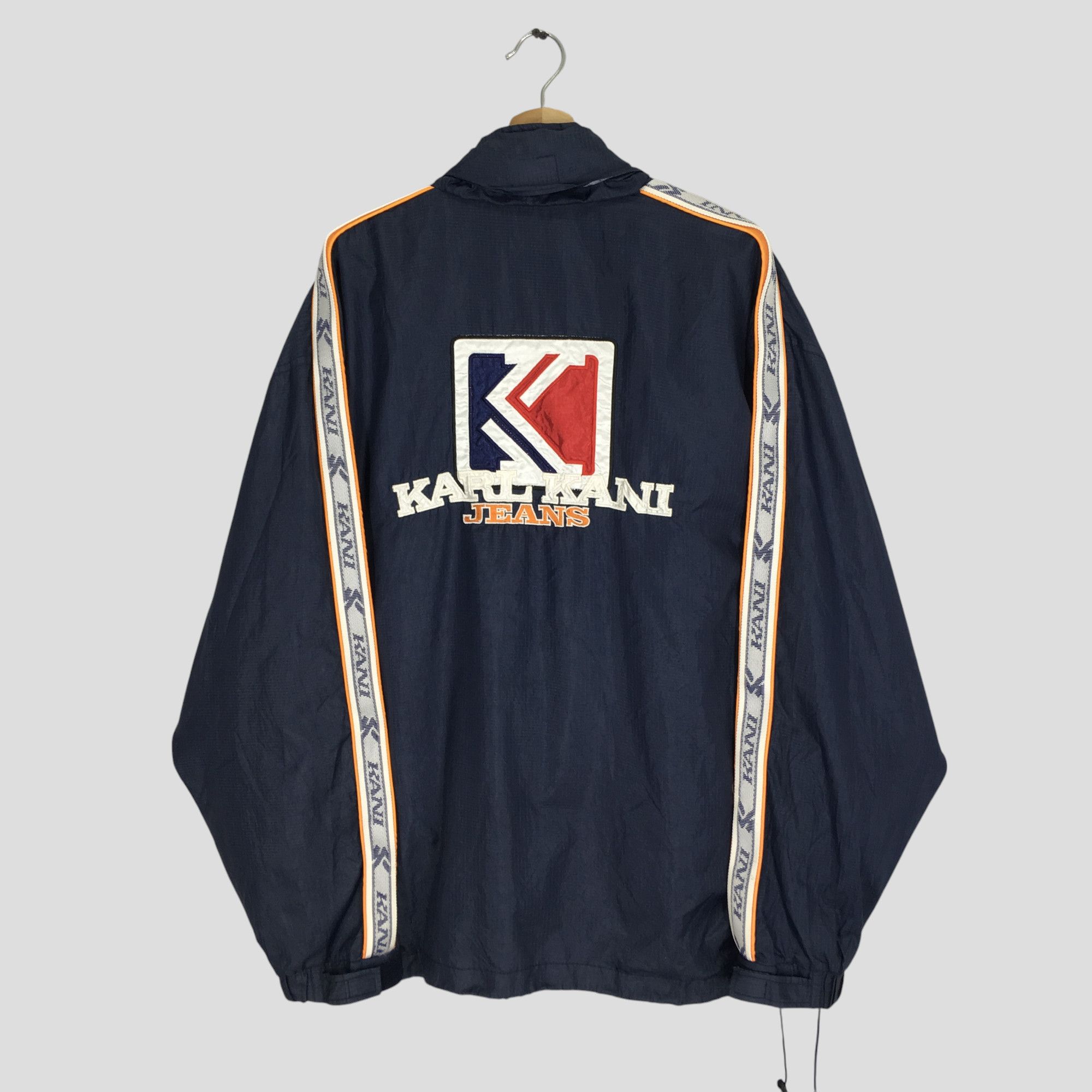 Karl Kani Vintage Karl Kani Jeans Streetwear Big Logo Light Jacket Size US XL / EU 56 / 4 - 1 Thumbnail