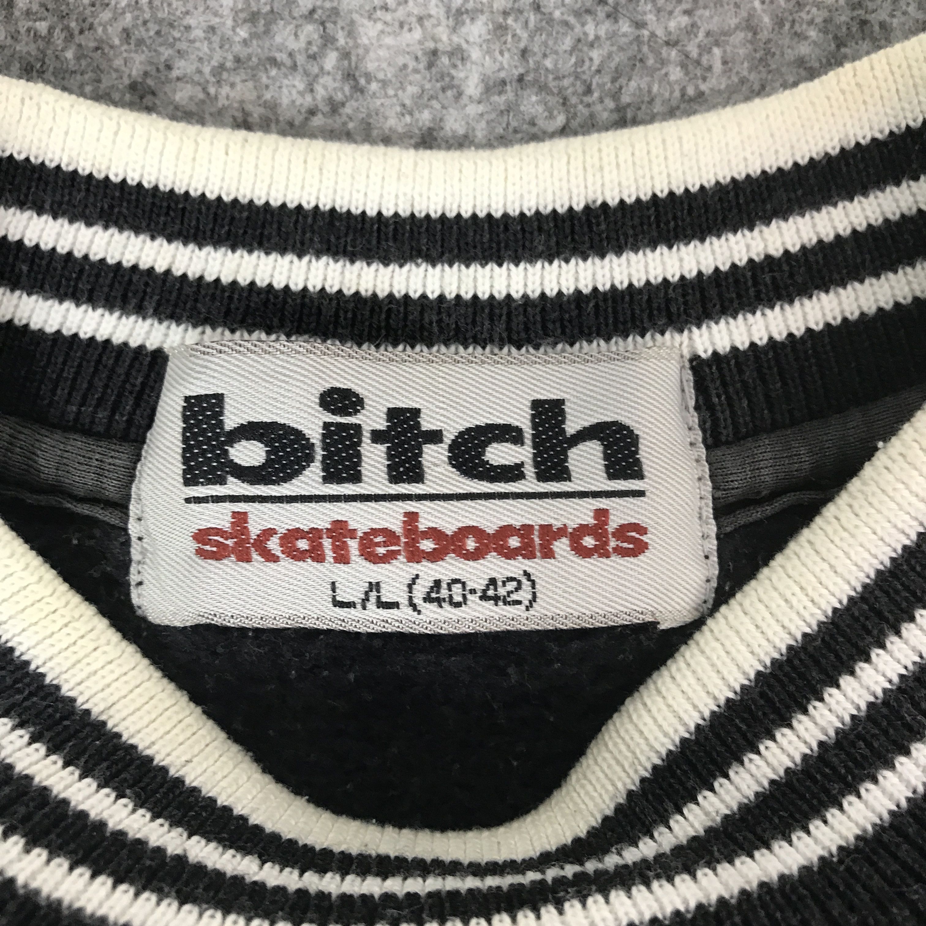 Japanese Brand vintage bitch Skateboards sweatshirt K62B13 Size US L / EU 52-54 / 3 - 9 Thumbnail