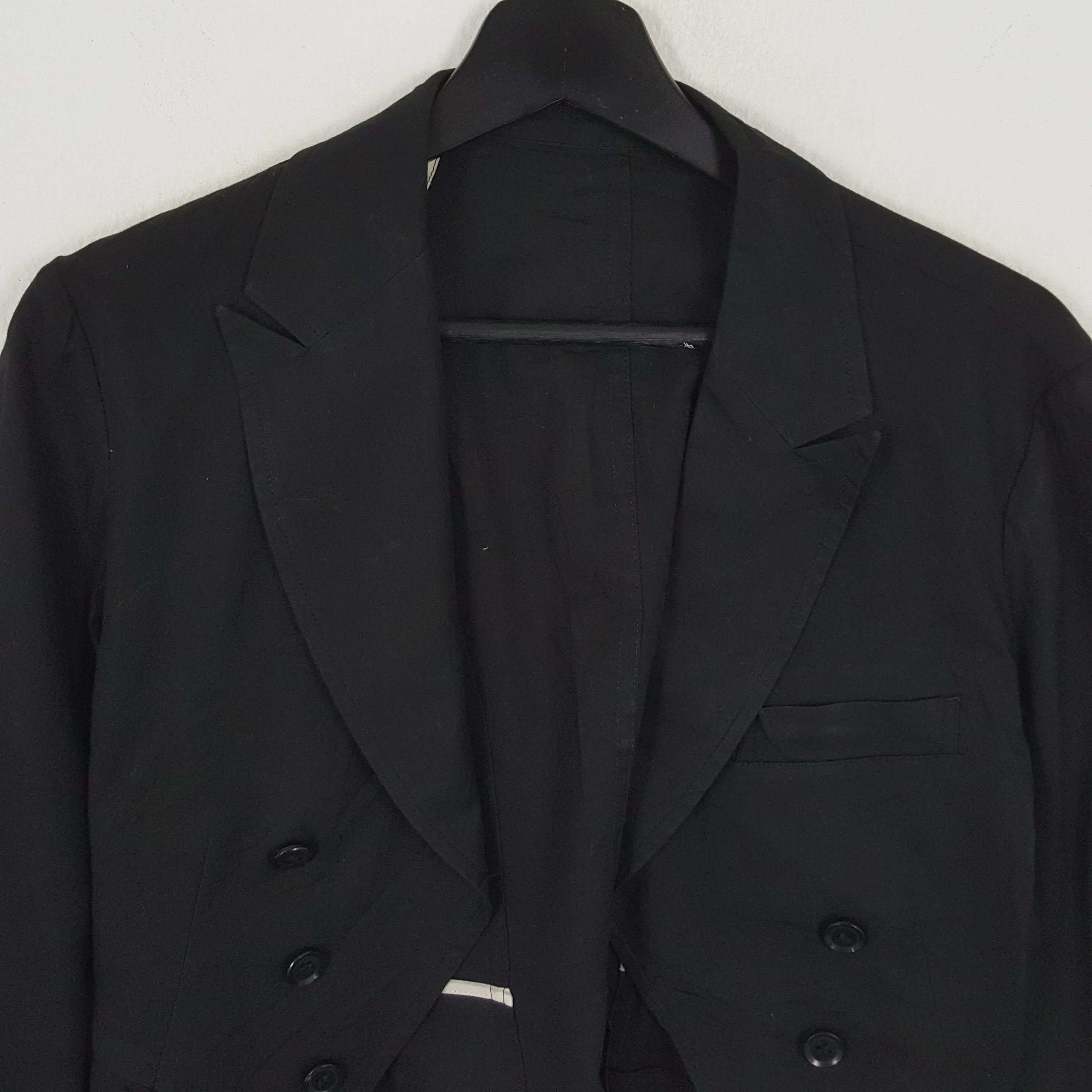 Vintage Y's by YOHJI YAMAMOTO Fashion Style Designer Blazer Size XXS / US 00 / IT 34 - 2 Thumbnail