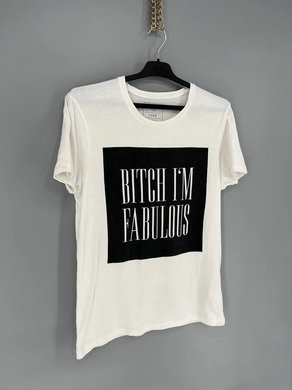 Vintage Vintage Inscription Adult “ Bitch im Fabulous ” Humor Tee Size US M / EU 48-50 / 2 - 2 Thumbnail