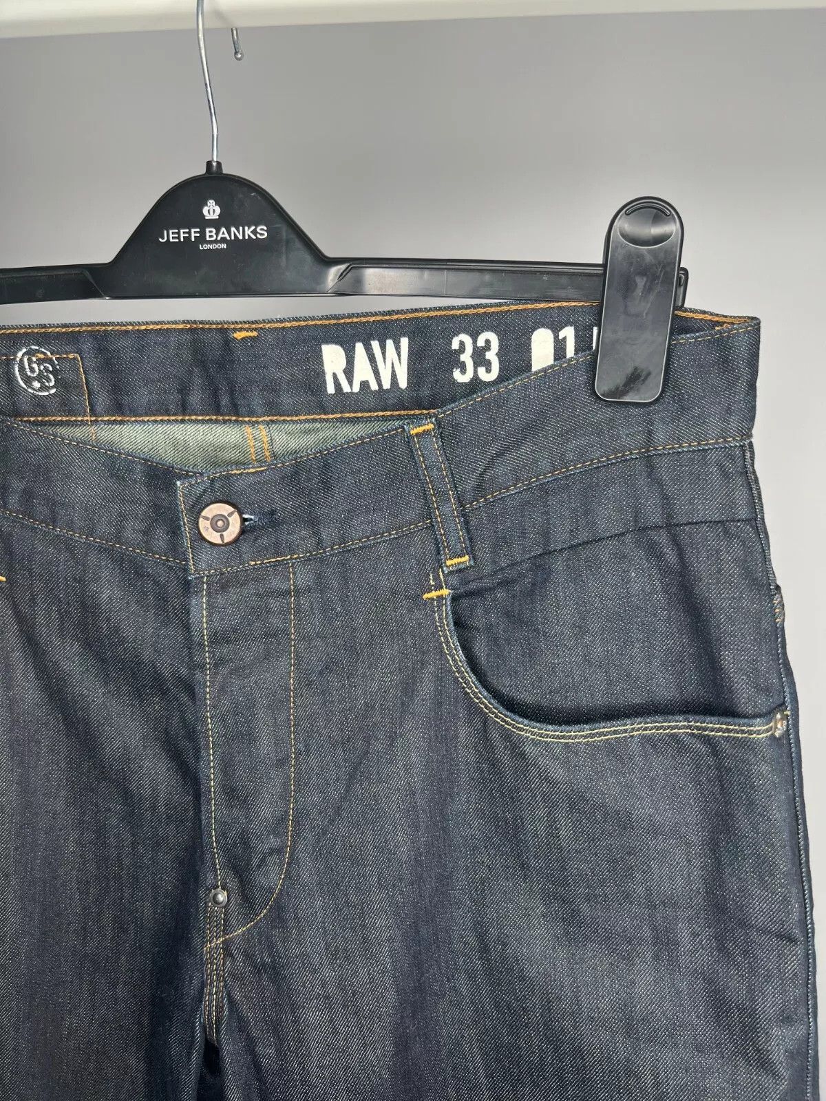 G-Star G-Star Raw 3301 Jeans Navy Blue New Radar Tapered Size US 32 / EU 48 - 5 Thumbnail