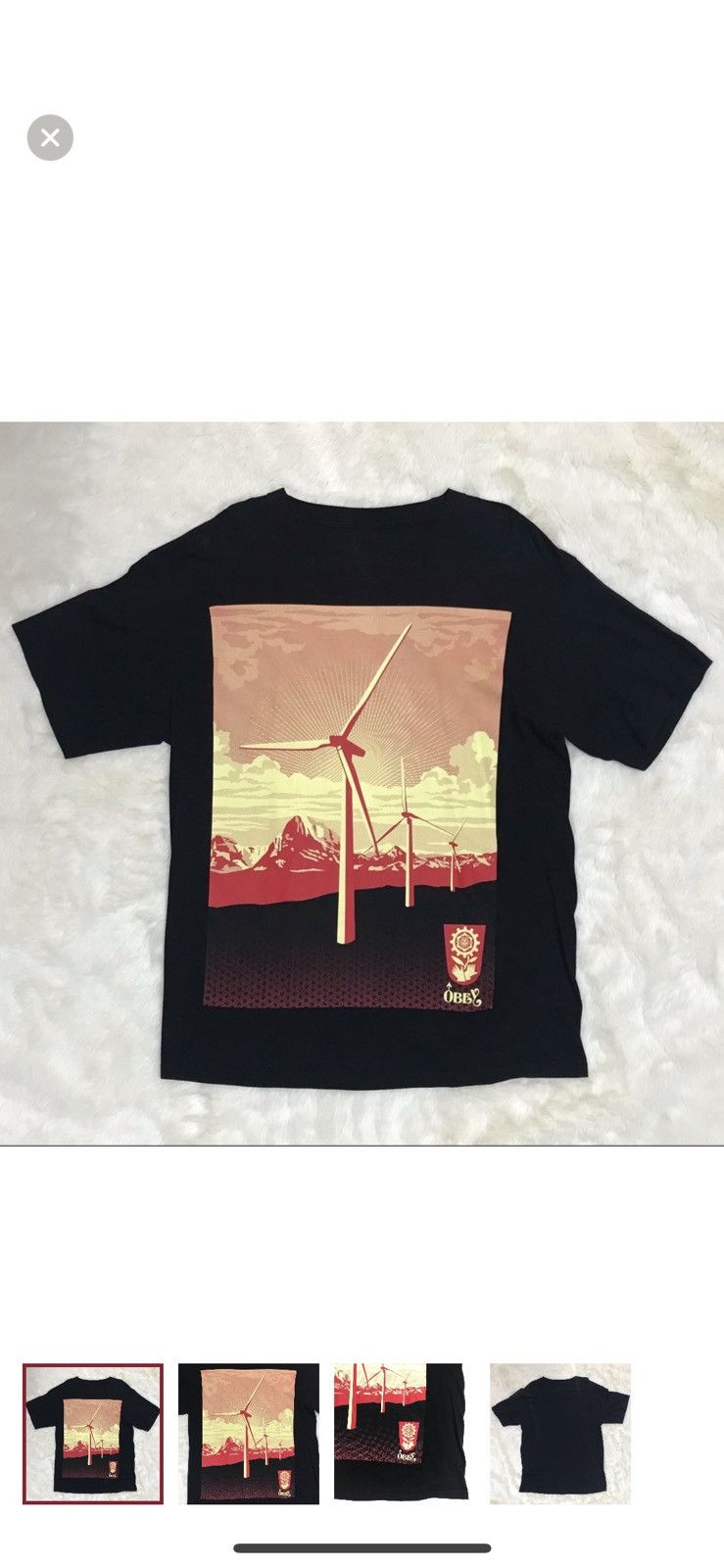 Obey OBEY Shepard Fairy WIND POWER Graphic T-Shirt - Art Piece Size US XL / EU 56 / 4 - 1 Thumbnail