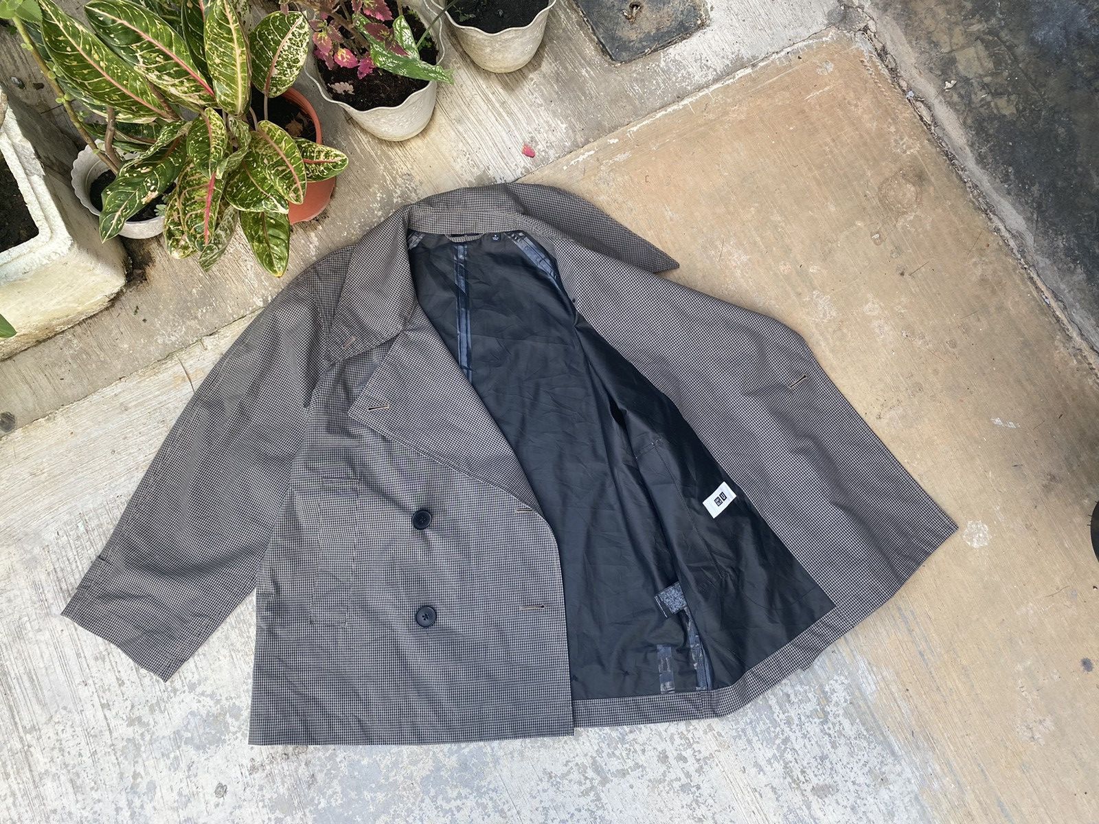 Uniqlo Uniqlo U Houndstooth Waterproof Jacket Size US M / EU 48-50 / 2 - 6 Thumbnail