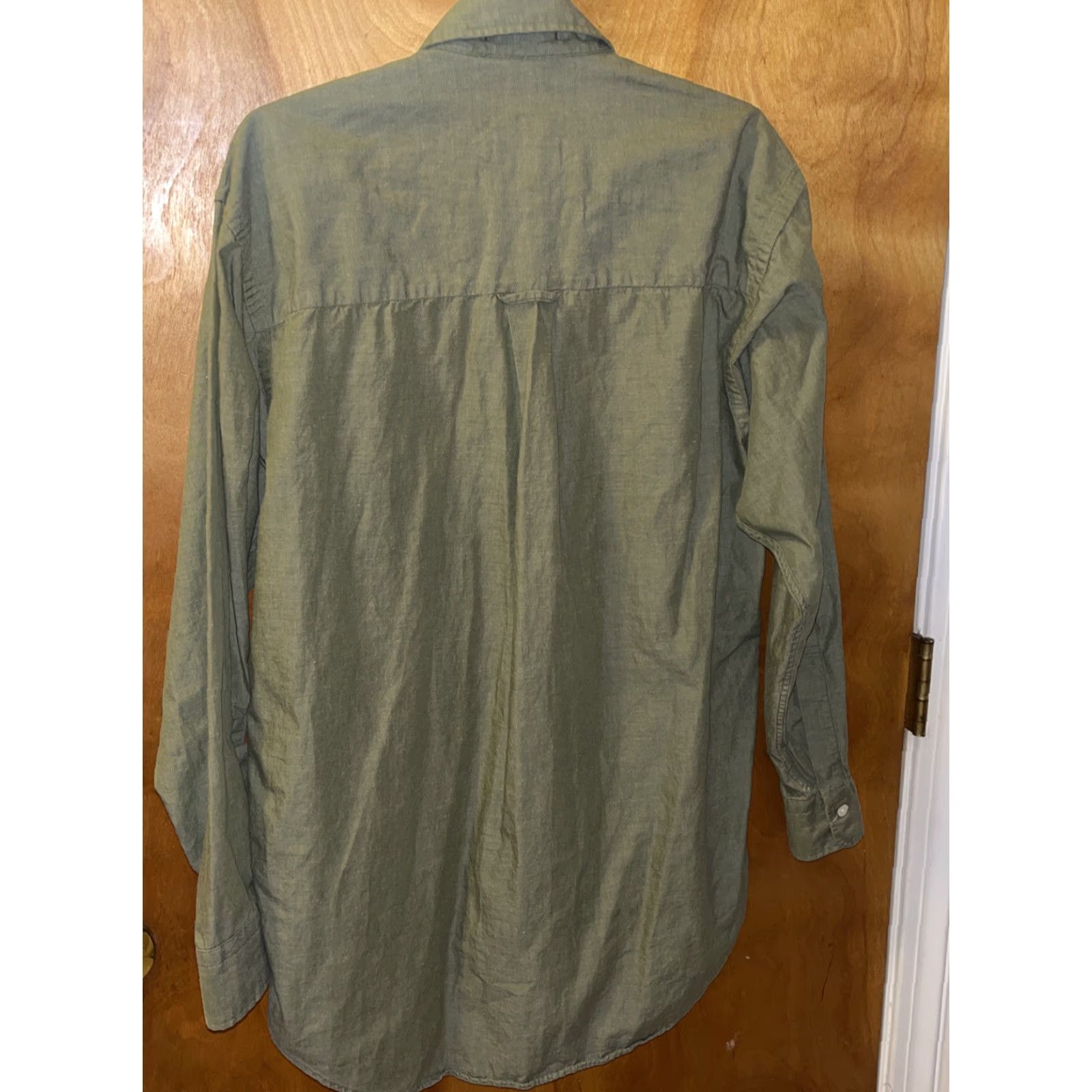 Chaps VINTAGE Ralph Lauren Chaps Men’s Button-Down Shirt Size 15 32-33 Green Cotton Long Sleeve Business Casual Formal Size US M / EU 48-50 / 2 - 3 Thumbnail