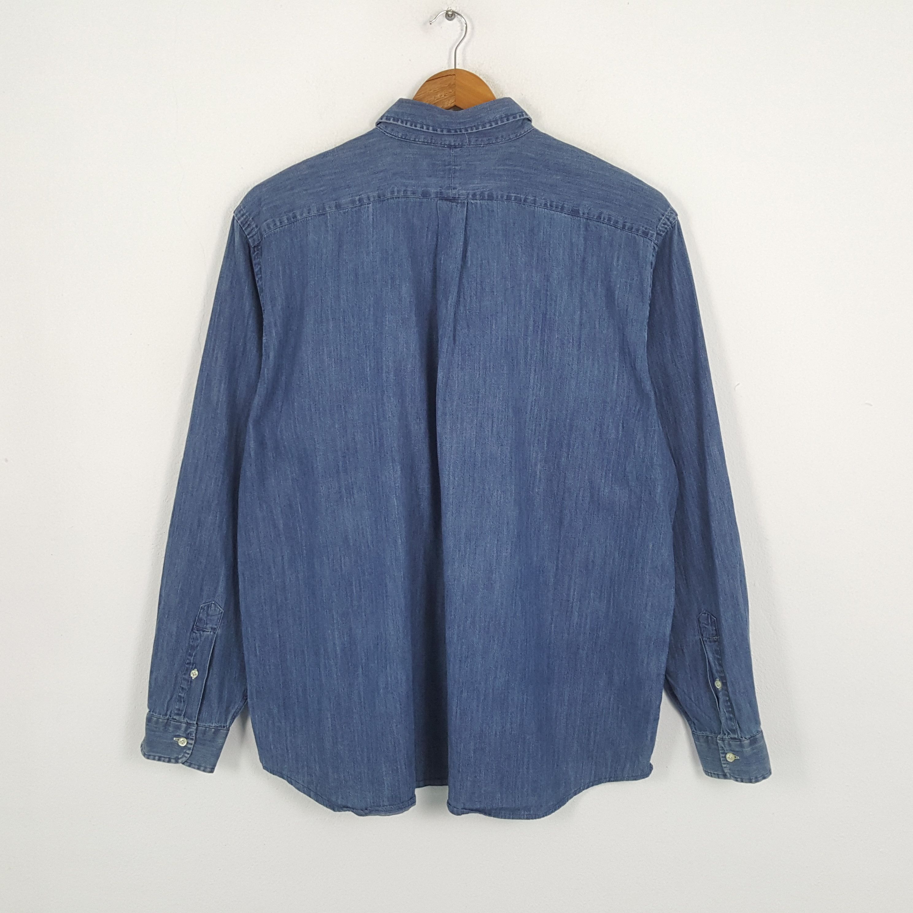 Polo Ralph Lauren × Ralph Lauren × Vintage Vintage POLO by RALPH LAUREN Fashion Brand Denim Shirts Size US XXL / EU 58 / 5 - 3 Thumbnail
