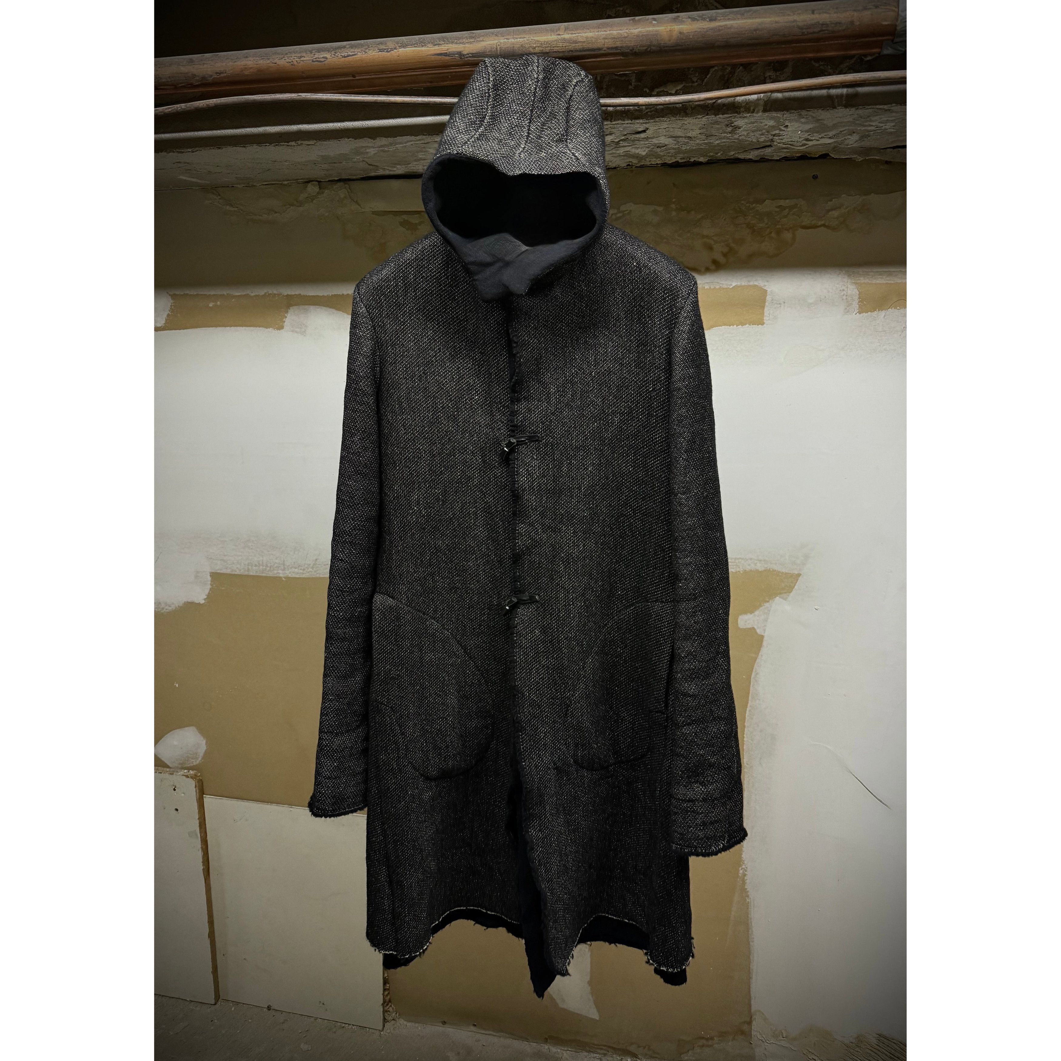 Ma+ ma+ by Maurizio Amadei Aviator Hooded Wool Tweed Duffle Coat Size US S / EU 44-46 / 1 - 1 Thumbnail