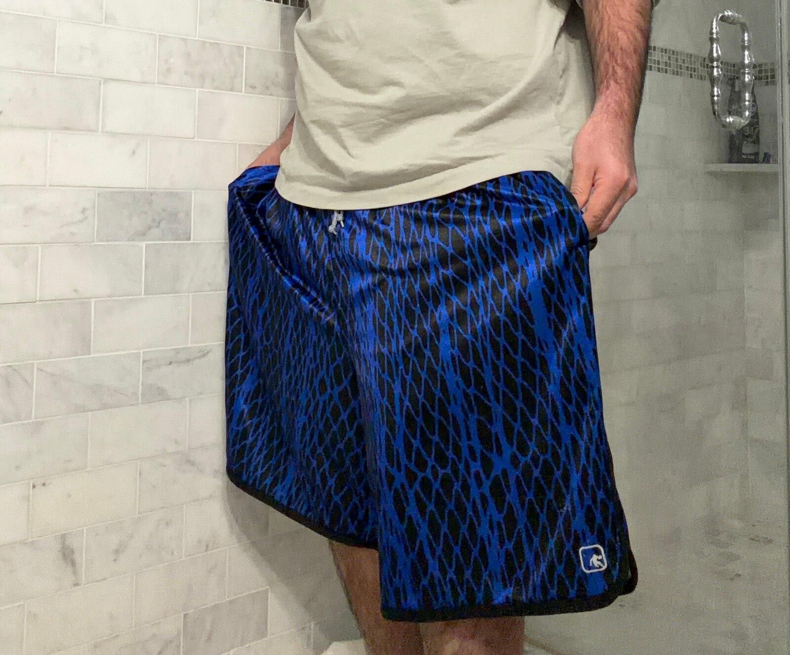 JW Anderson AND1 Shiny Blue Beautiful Baggy Hoop Shorts Mens 3XL Vtg y2k Size US 44 / EU 60 - 1 Thumbnail
