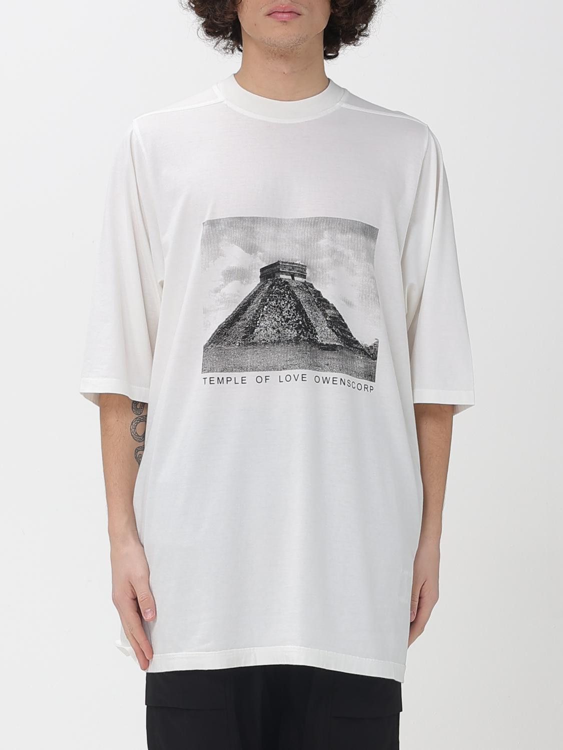 Rick Owens Drkshdw Rick Owens Drkshdw T-Shirt Men Milk Size US XS / EU 42 / 0 - 1 Thumbnail