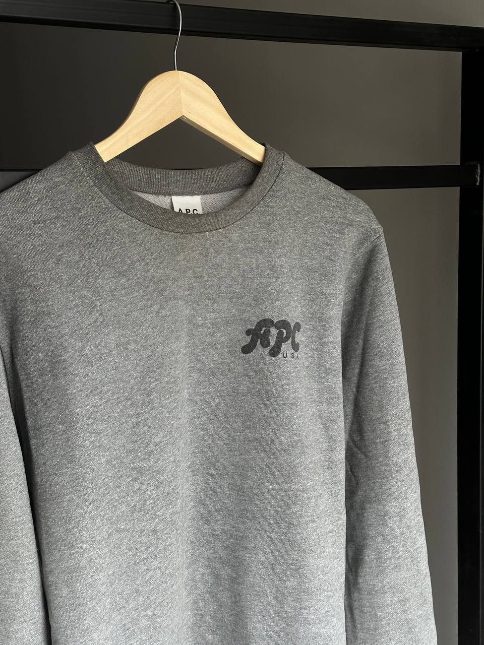 A.P.C. A.P.C. Heavyweight Grey USA Sweatshirt Crewneck Size US M / EU 48-50 / 2 - 2 Thumbnail