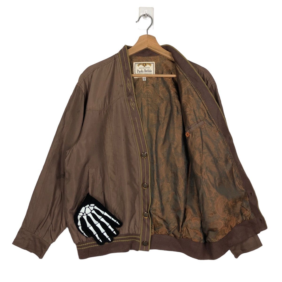 Japanese Brand 🔥90’s Vintage Cardigan Bomber Jacket Paola Rufola Size US M / EU 48-50 / 2 - 9 Thumbnail