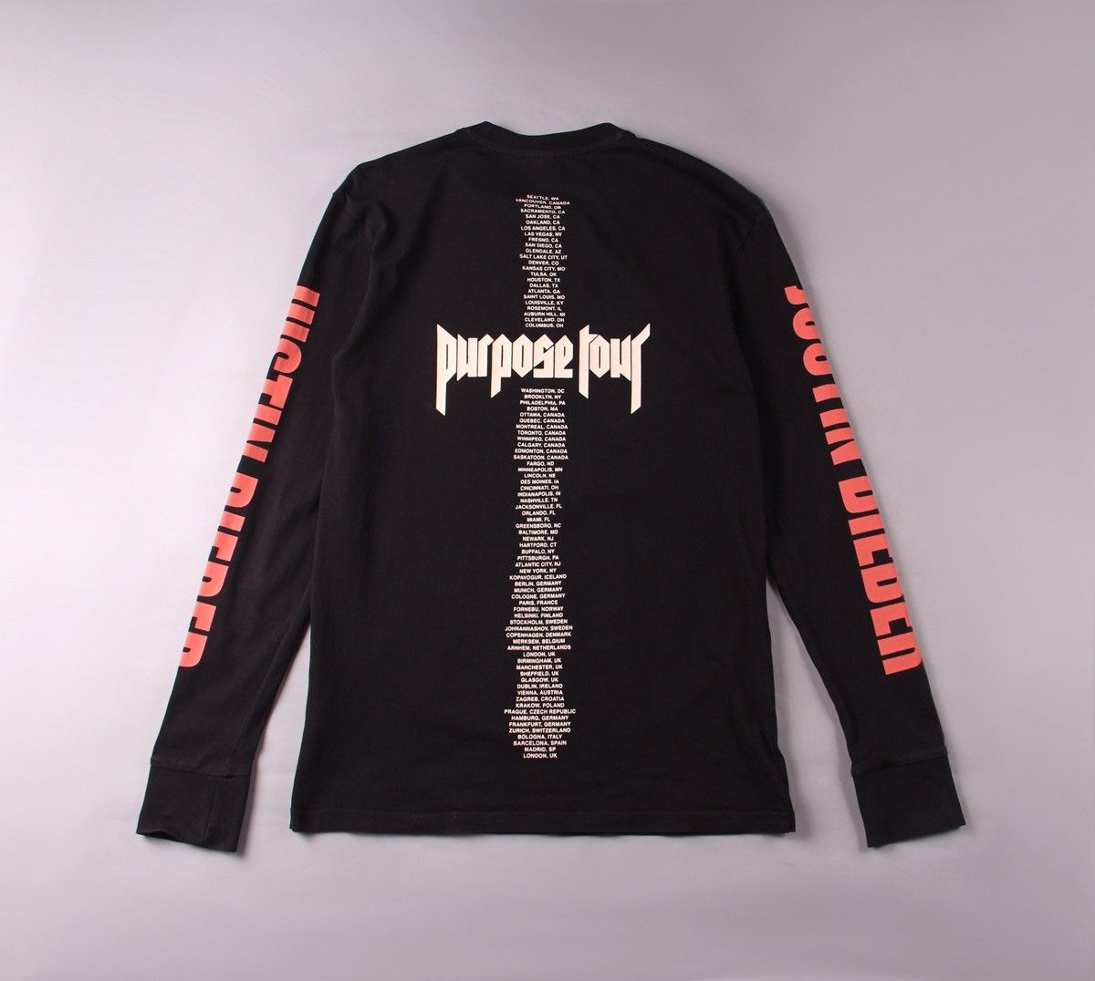 Justin Bieber Justin Bieber Purpose Tour T Shirt Longsleeve XS Black Size US XS / EU 42 / 0 - 3 Thumbnail