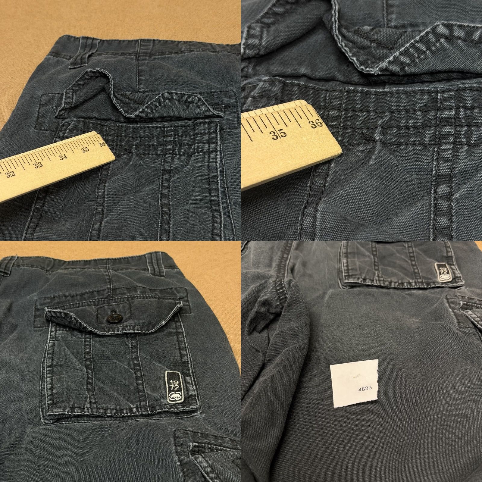 Ecko Unltd. Ecko Unltd Cargo Shorts Mens 32 Gray Hip Hop Streetwear Rhino Graphic Cargo Shorts 32 Mens Gray Size US 32 / EU 48 - 10 Thumbnail