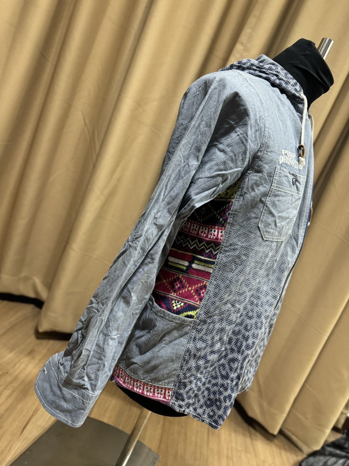 Japanese Brand PUNK DRUNKER X HAOMING LIGHT DENIM JACKET Size US M / EU 48-50 / 2 - 3 Thumbnail