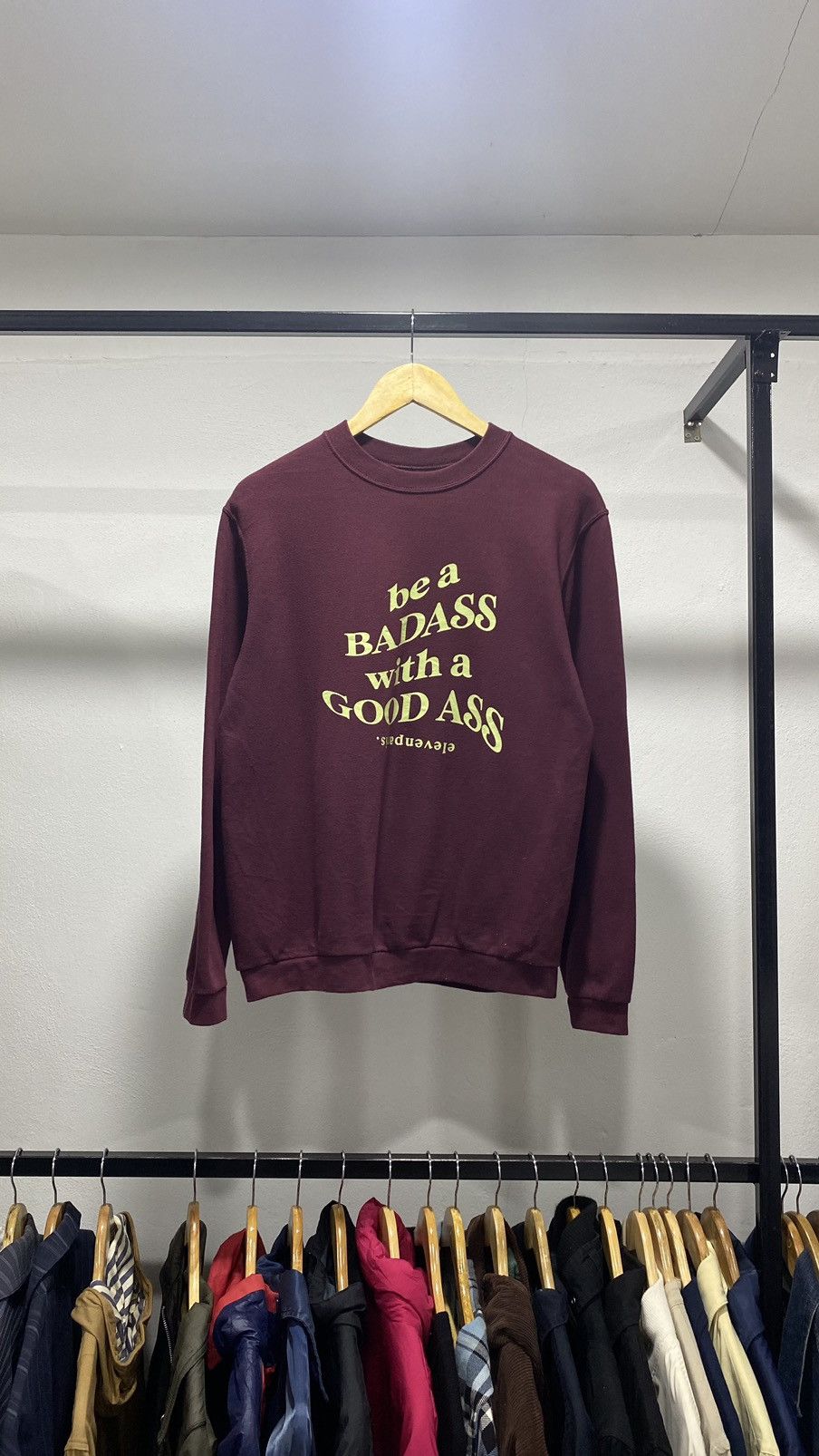 Eleven Paris × Japanese Brand Badass with Good Ass Wording Poem Sweater Size US S / EU 44-46 / 1 - 2 Thumbnail