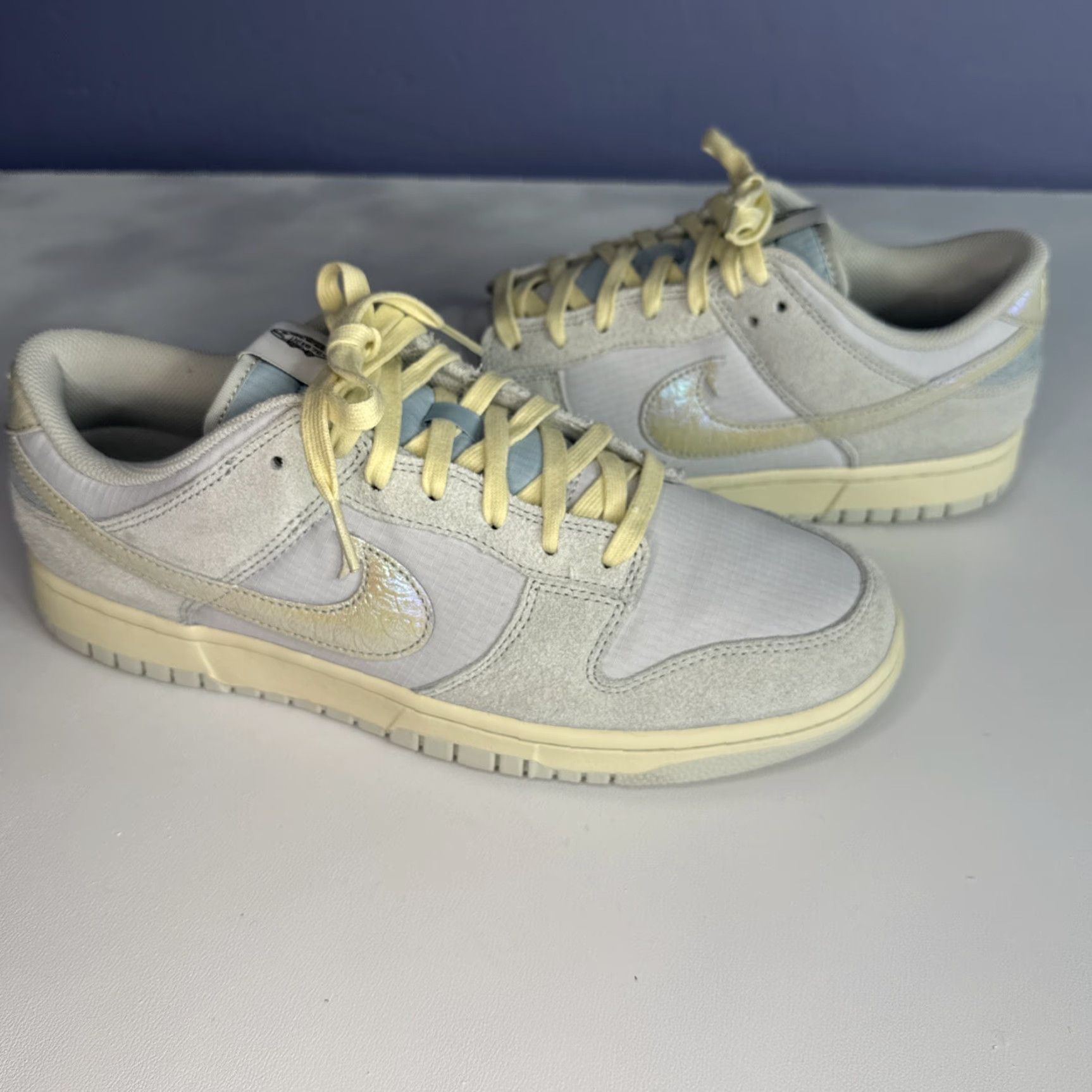 Nike Nike Dunk Low Top Chinook Salmon - Size 11.5 Men’s Sneakers Shoes - Duck Gray Suede Athletic Casual Lows Men Din 2023 DV7210-001 Size US L / EU 52-54 / 3 - 2 Thumbnail