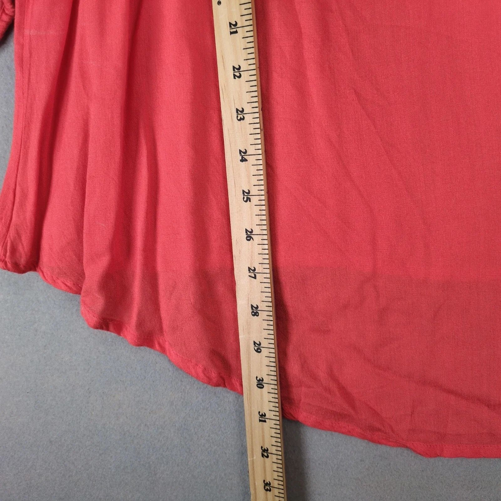 Other NWT One World Coral Peasant Blouse Top Women's Plus Size 2X Size XXL / US 16-18 / IT 52-54 - 9 Thumbnail
