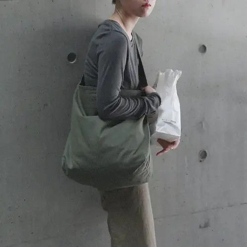 Japanese Brand Canvas Crossbody Bag Size ONE SIZE - 2 Thumbnail