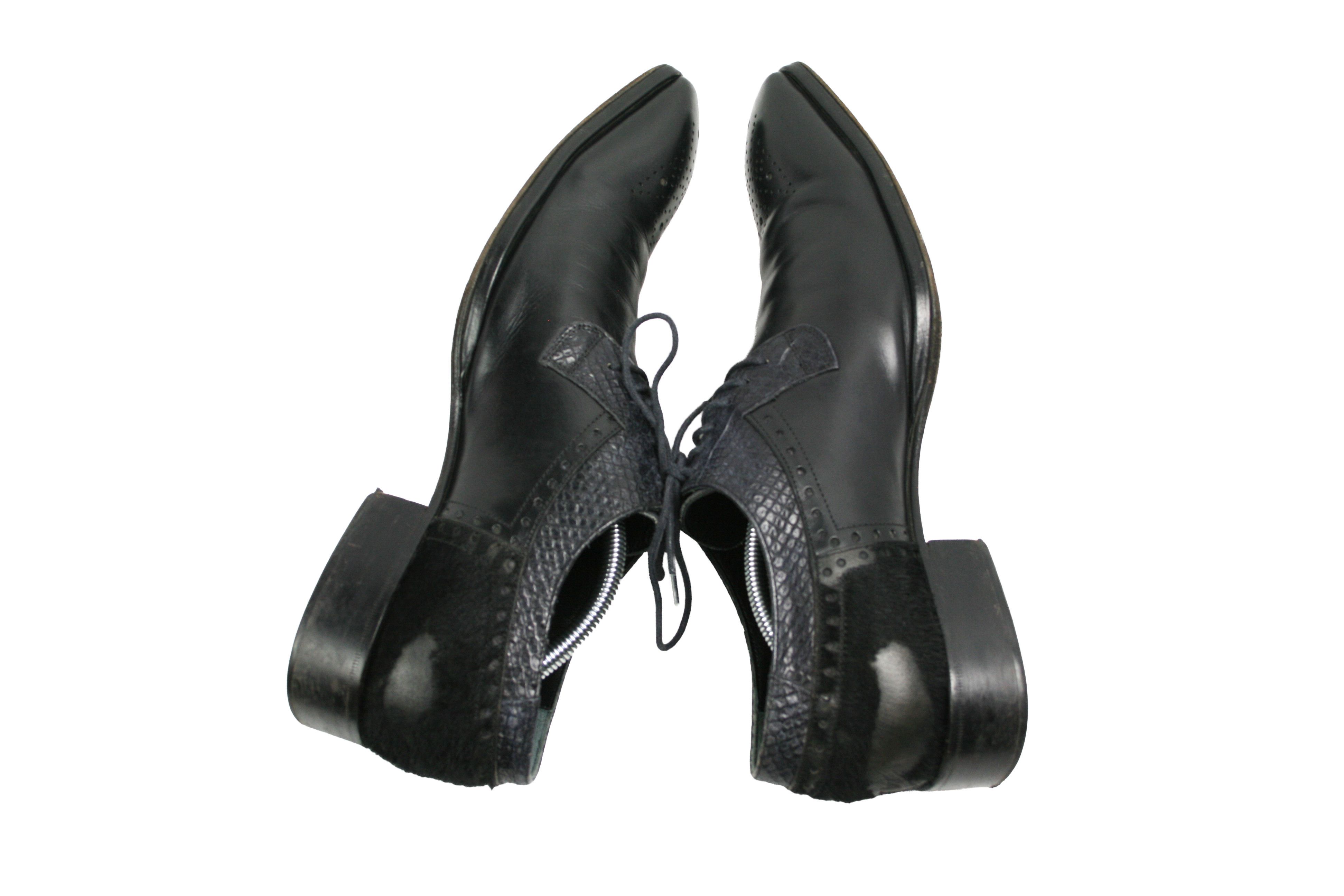 Jo Ghost 00S Y2K Avant Garde Pony Hair Derby Shoes Vintage Size US 10 / EU 43 - 9 Thumbnail
