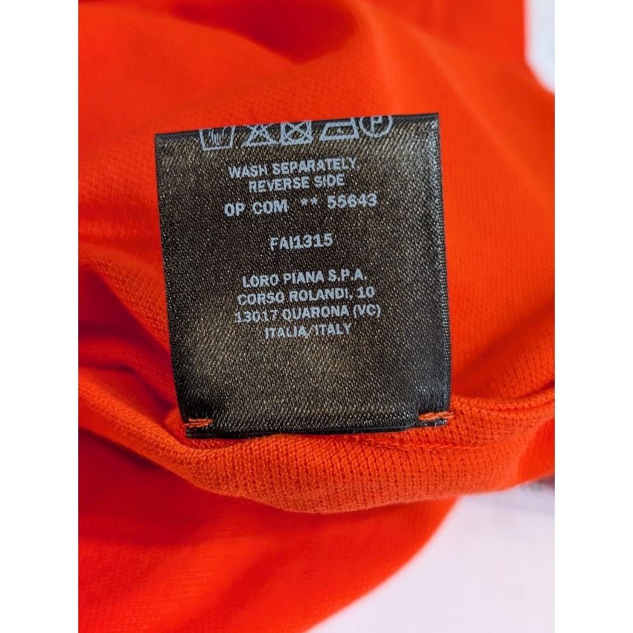 Loro Piana o1rshd1 MM Pique Dyed Polo Shirt in Orange Size US S / EU 44-46 / 1 - 17 Thumbnail
