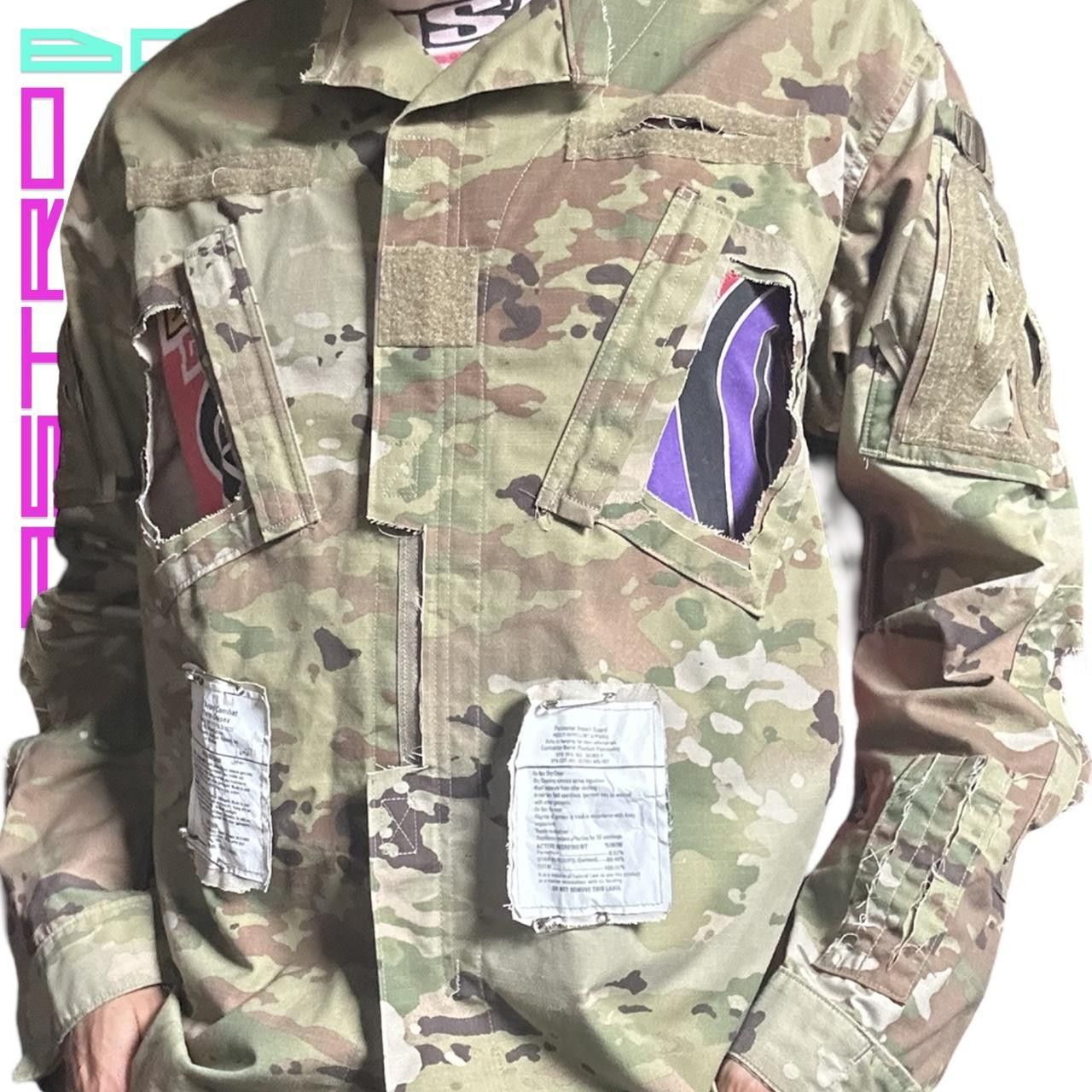 Handmade ASTROBOI* TAN DECONSTRUCTED CAMO MILITARY JACKET_ LARGE Size US L / EU 52-54 / 3 - 2 Thumbnail