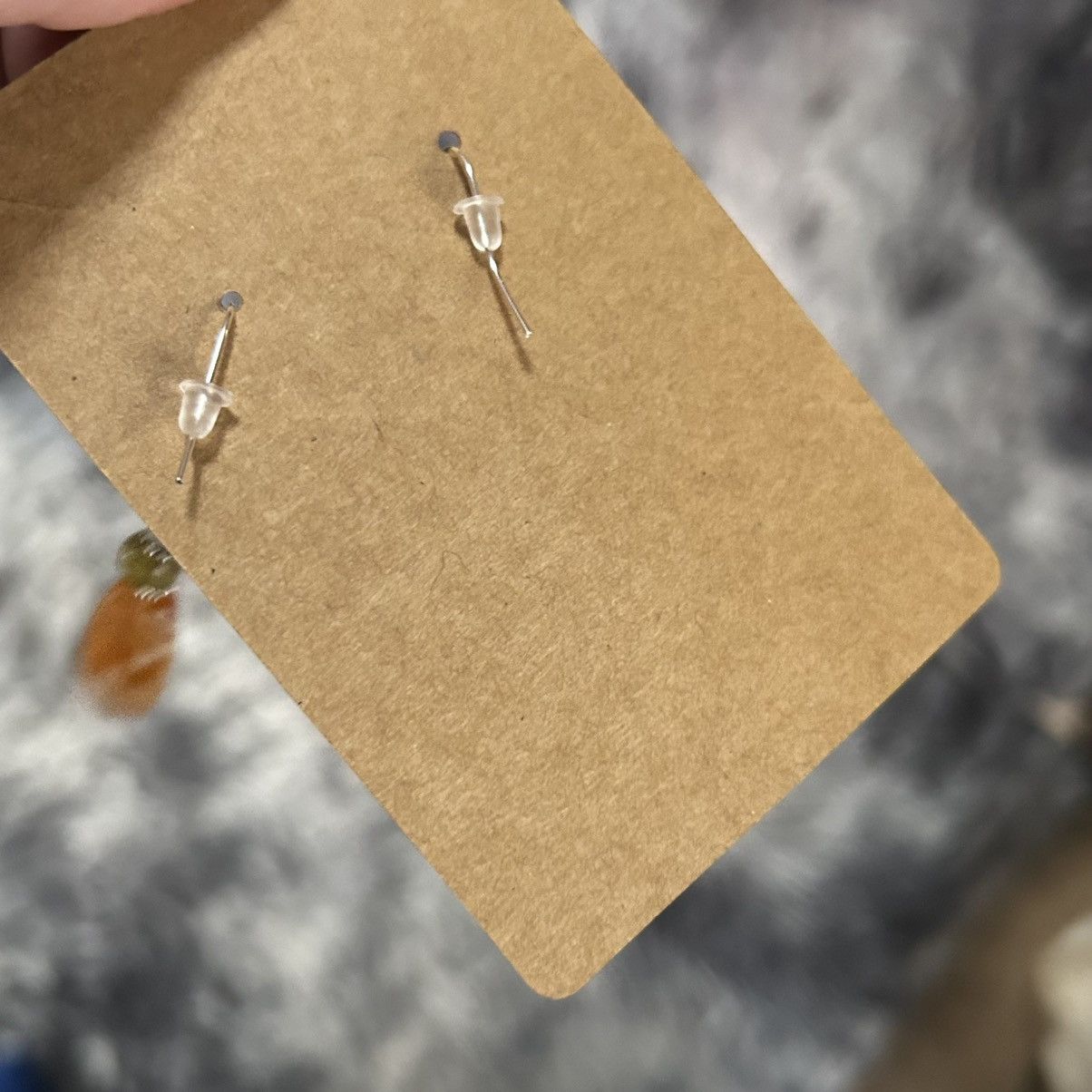 Handmade Handcrafted elegant vintage marble lucite bead earrings Size ONE SIZE - 4 Thumbnail