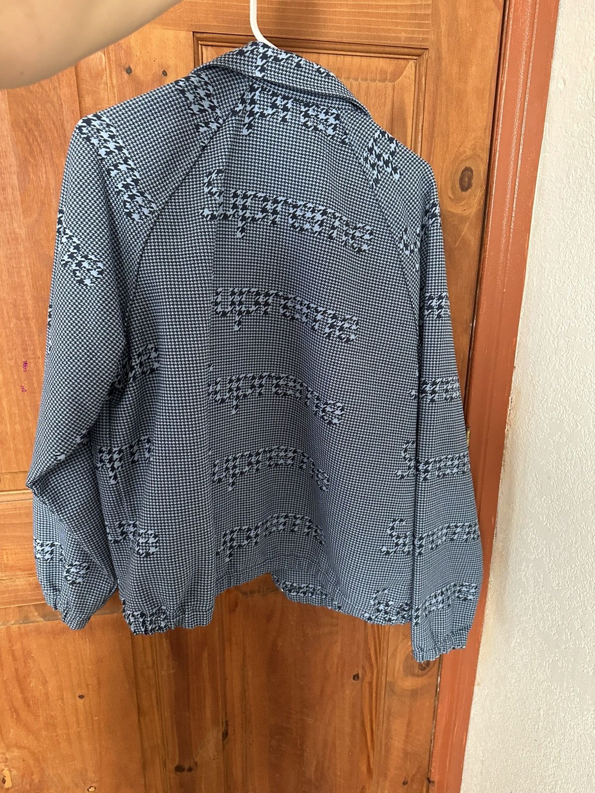 Supreme Supreme Houndstooth Logos Snap Front Jacket Size US M / EU 48-50 / 2 - 6 Thumbnail