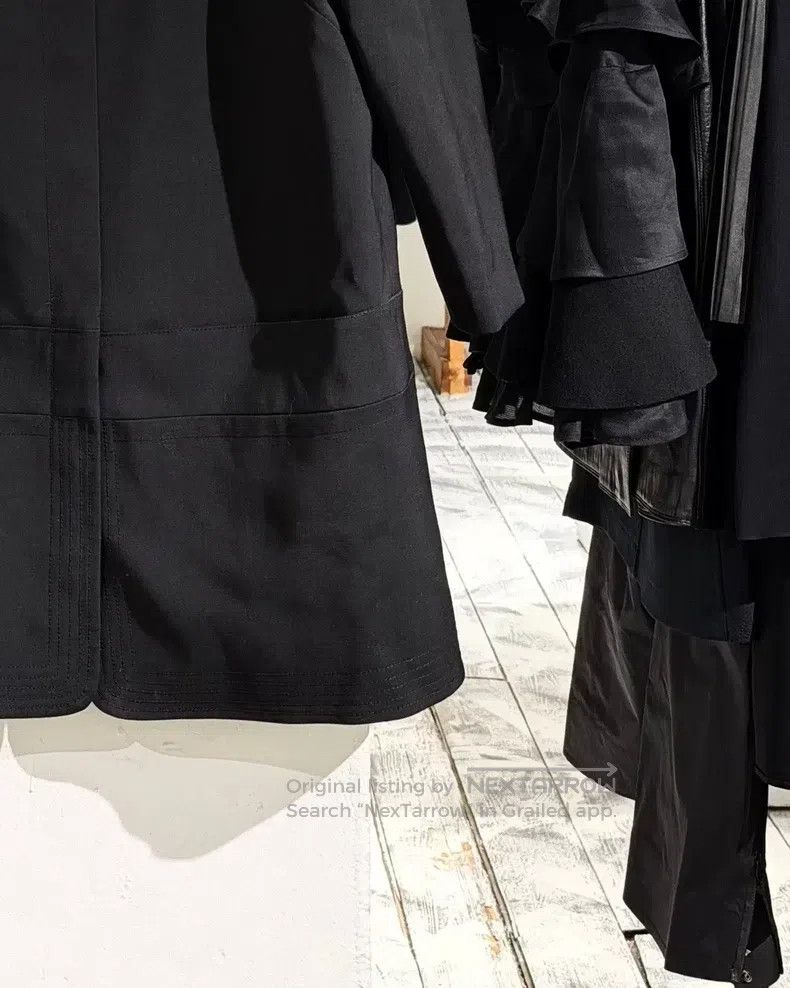Jil Sander Jil Sander size 40 Black collarless fleece coat Size M / US 6-8 / IT 42-44 - 6 Thumbnail