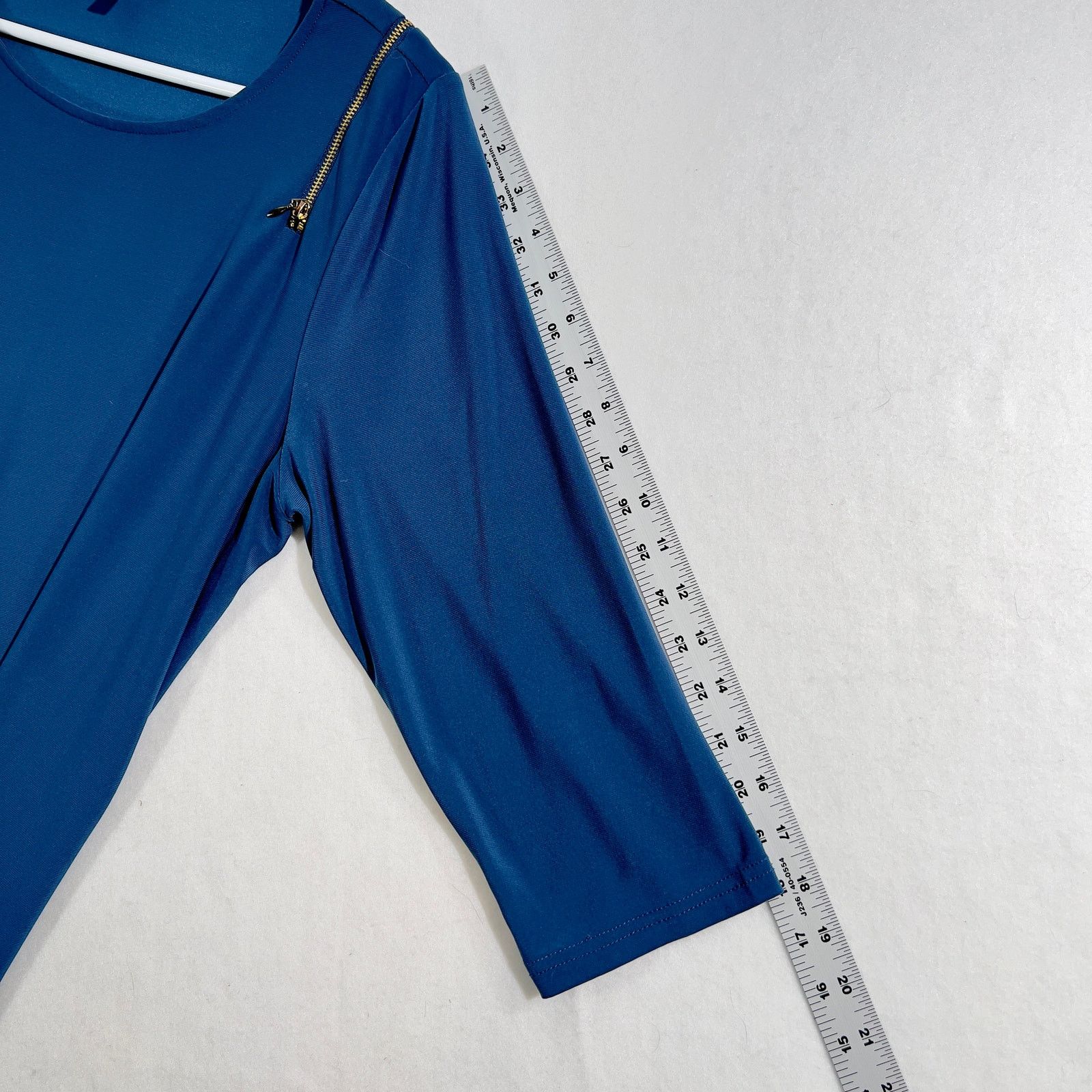 Nanette Lepore Nanette Lepore Collection Blouse Woman L Blue Zippers Size L / US 10 / IT 46 - 7 Thumbnail