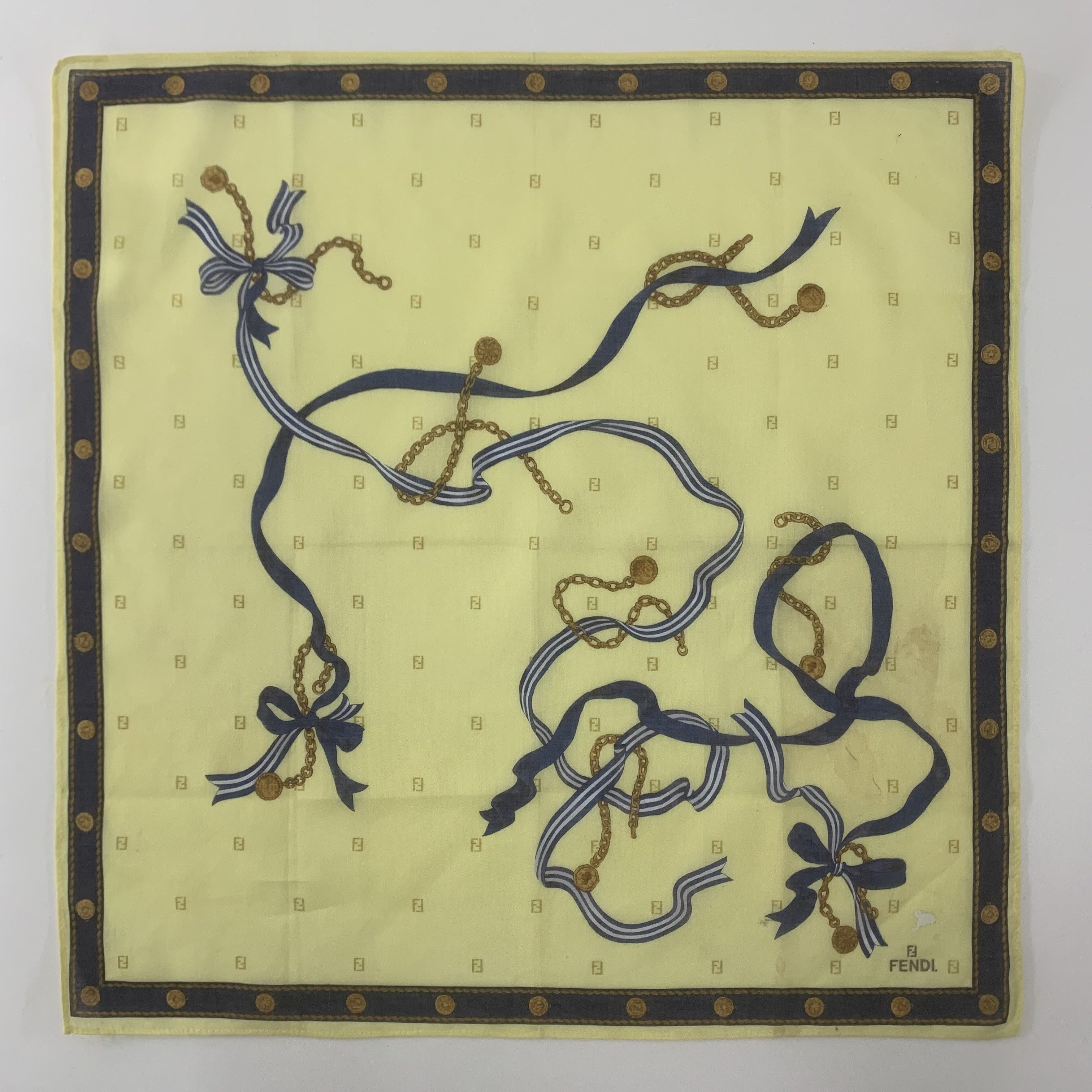 Fendi Fendi Handkerchief Bandana Neckerchief Wrap TB2002 Size ONE SIZE - 2 Thumbnail