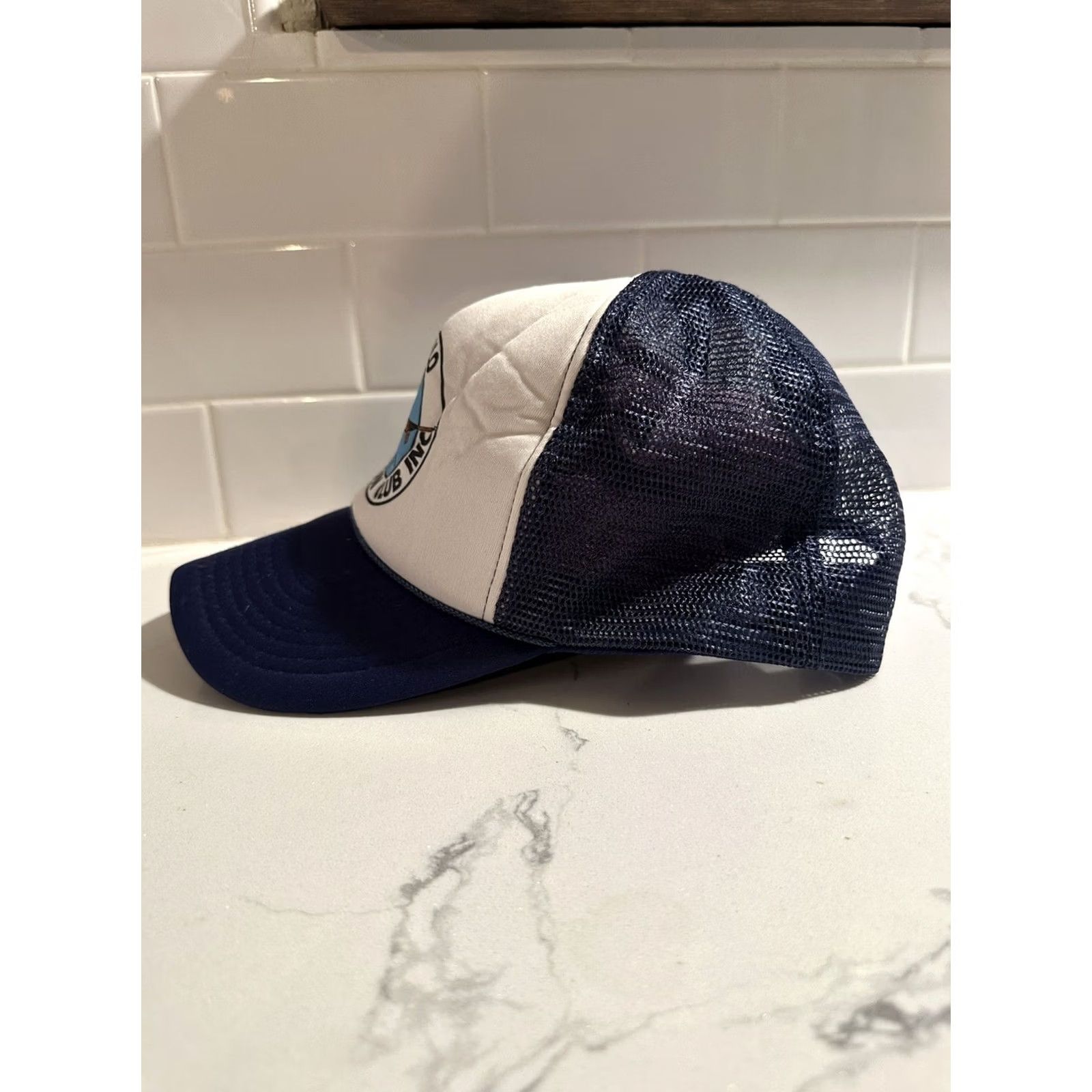 Vintage VINTAGE HaT Hat Men One Size Blue Snapback Adjustable Hunting Fishing Diablo Rod and Gun Club Snap Back Hat Size ONE SIZE - 2 Thumbnail